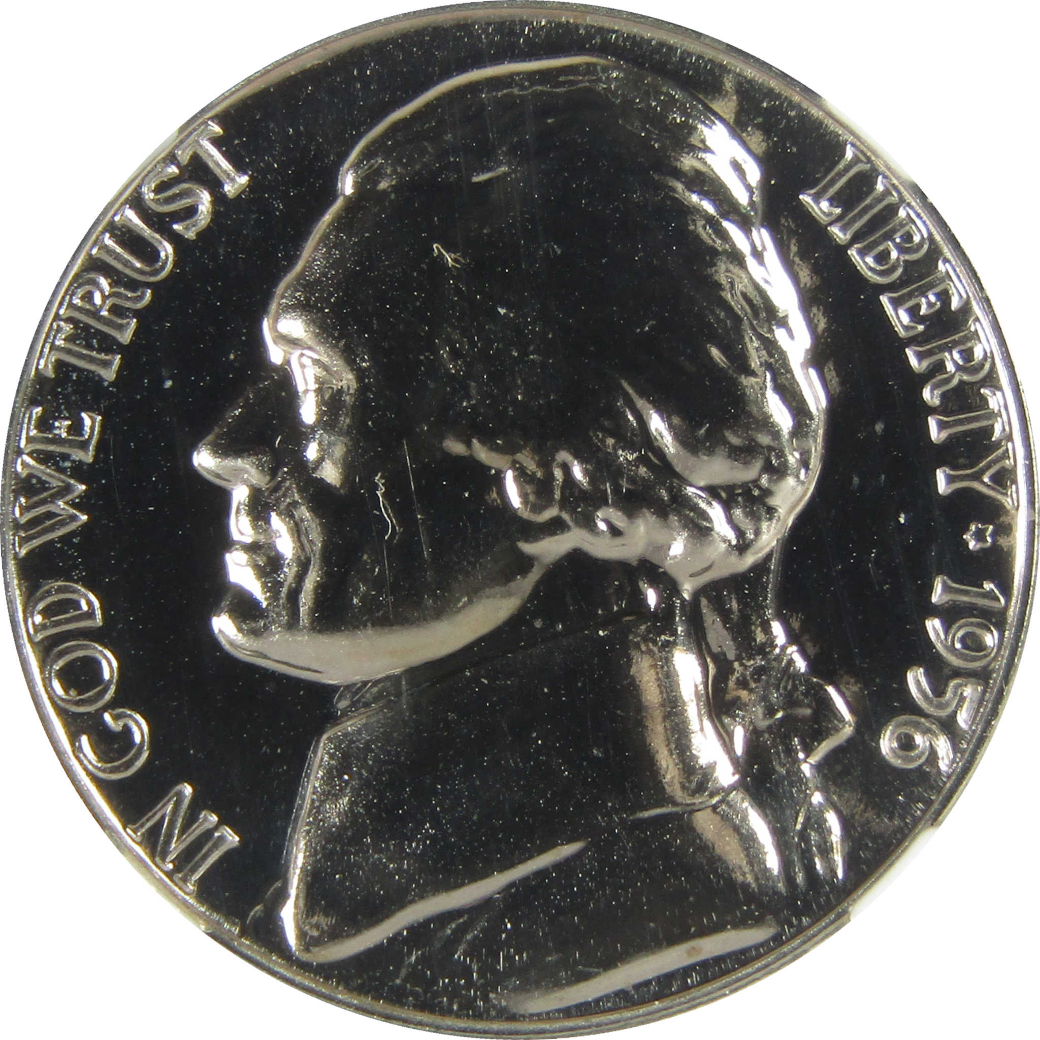 1956 Jefferson Nickel PF 68 NGC Proof 5c Coin Collectible SKU:I27380
