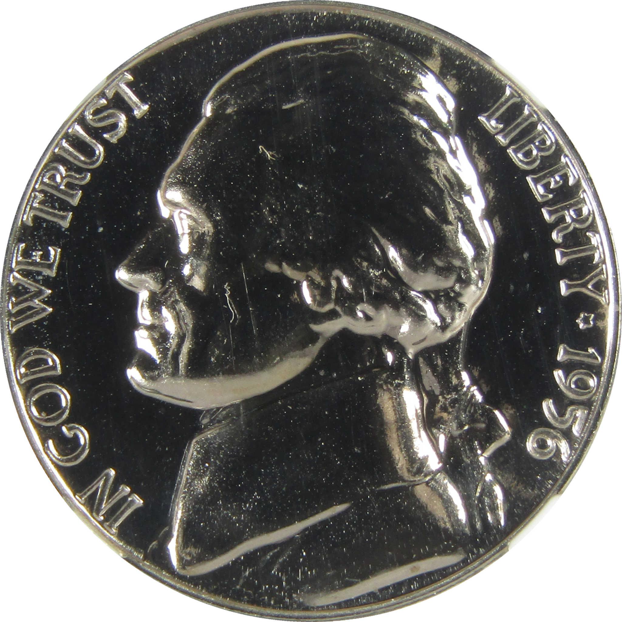 1956 Jefferson Nickel PF 68 NGC Proof 5c Coin Collectible SKU:I27380
