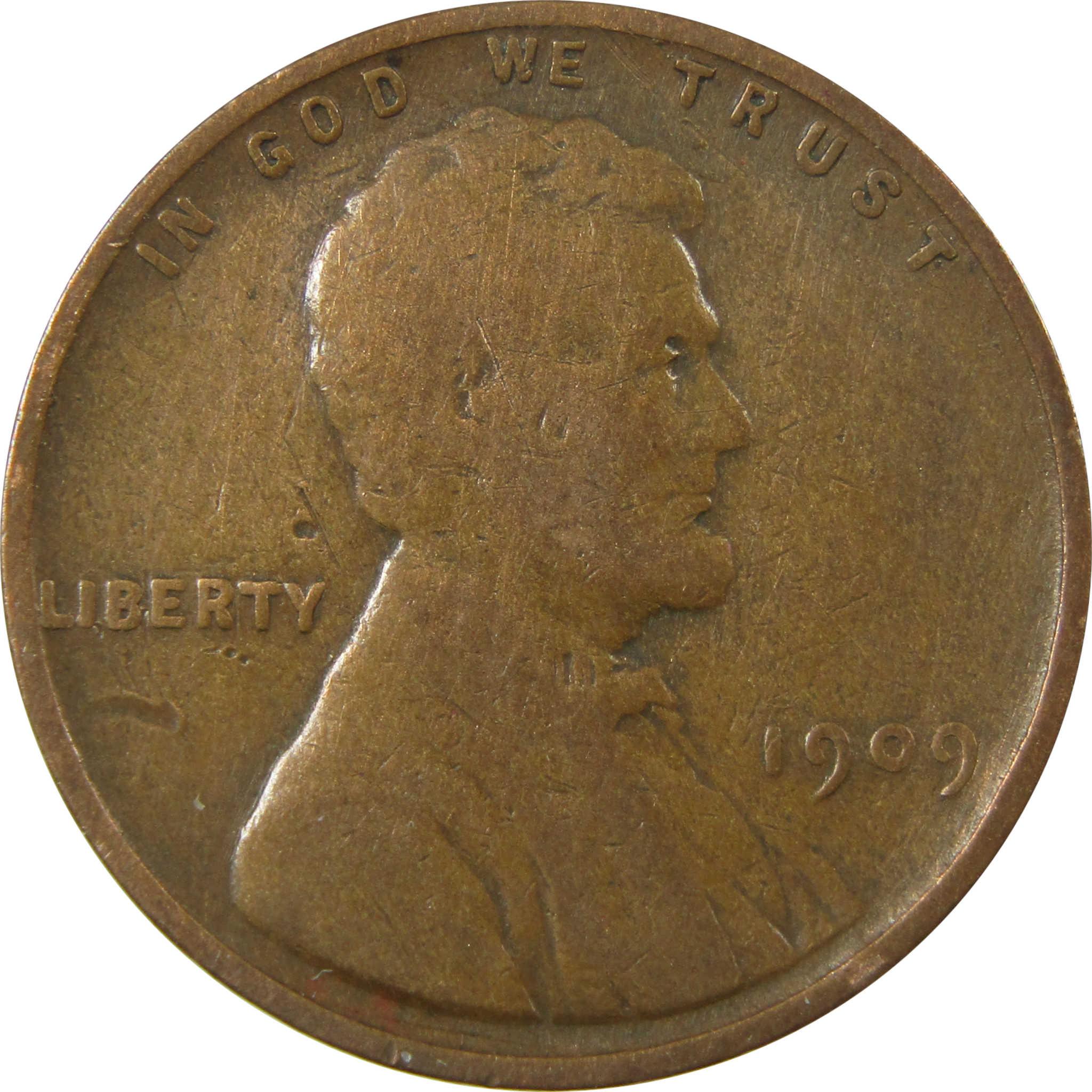 1909 Lincoln Wheat Cent G Good Penny 1c Coin Collectible SKU:I26699