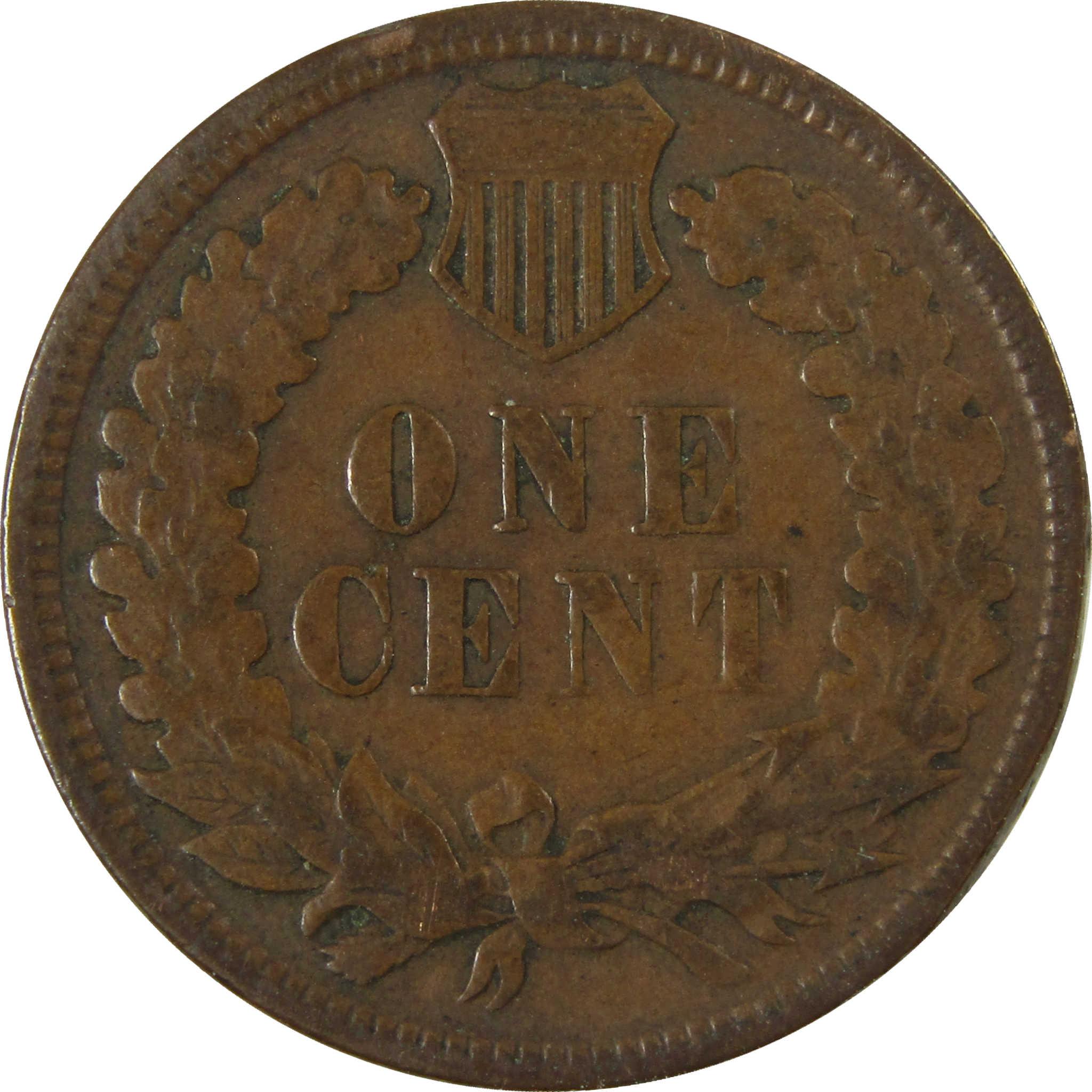 1882 Indian Head Cent VG Very Good Penny 1c Coin SKU:I27014