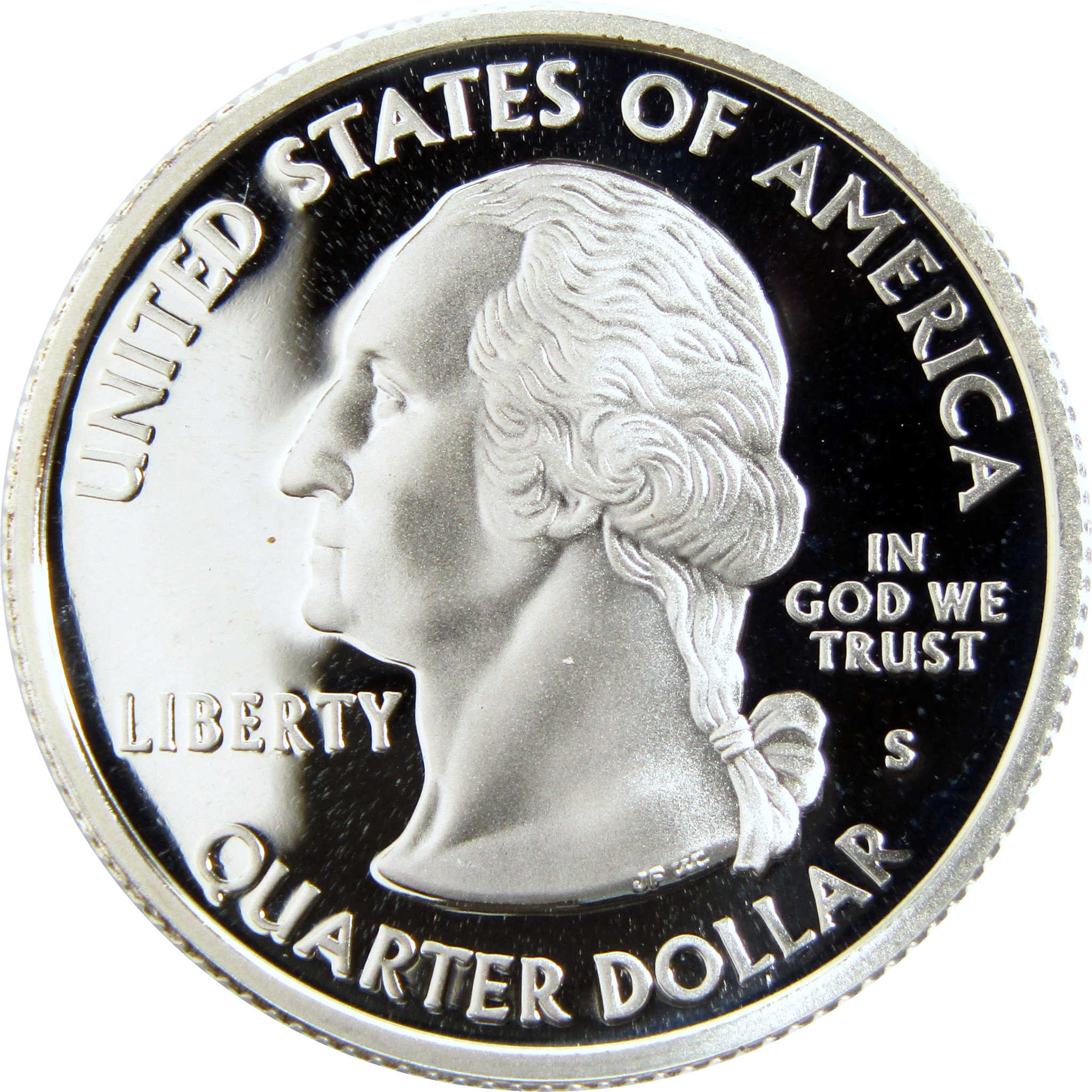 2008 S Alaska State Quarter Silver Proof 25c Coin