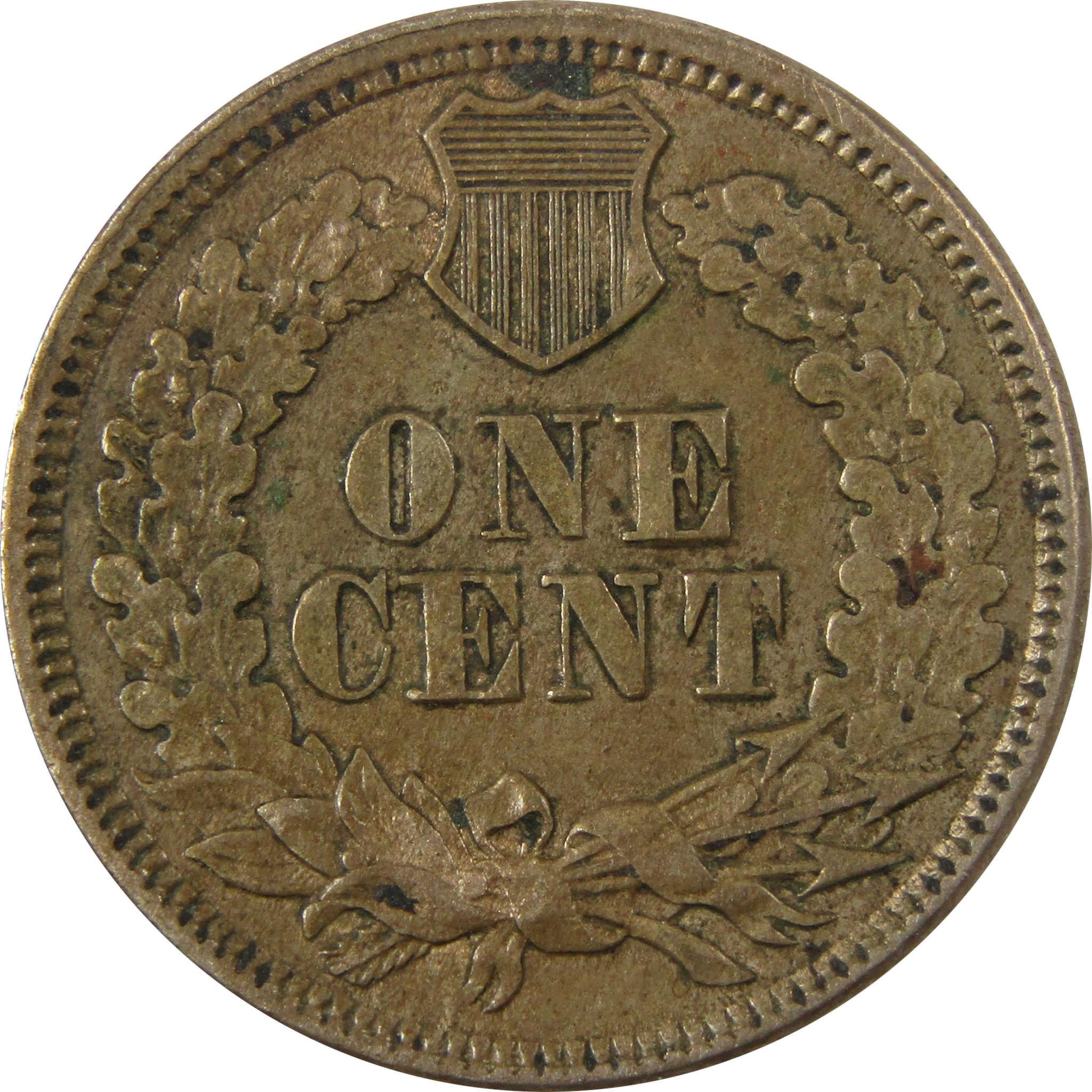1863 Indian Head Cent XF EF Extremely Fine Details Penny SKU:CP1171
