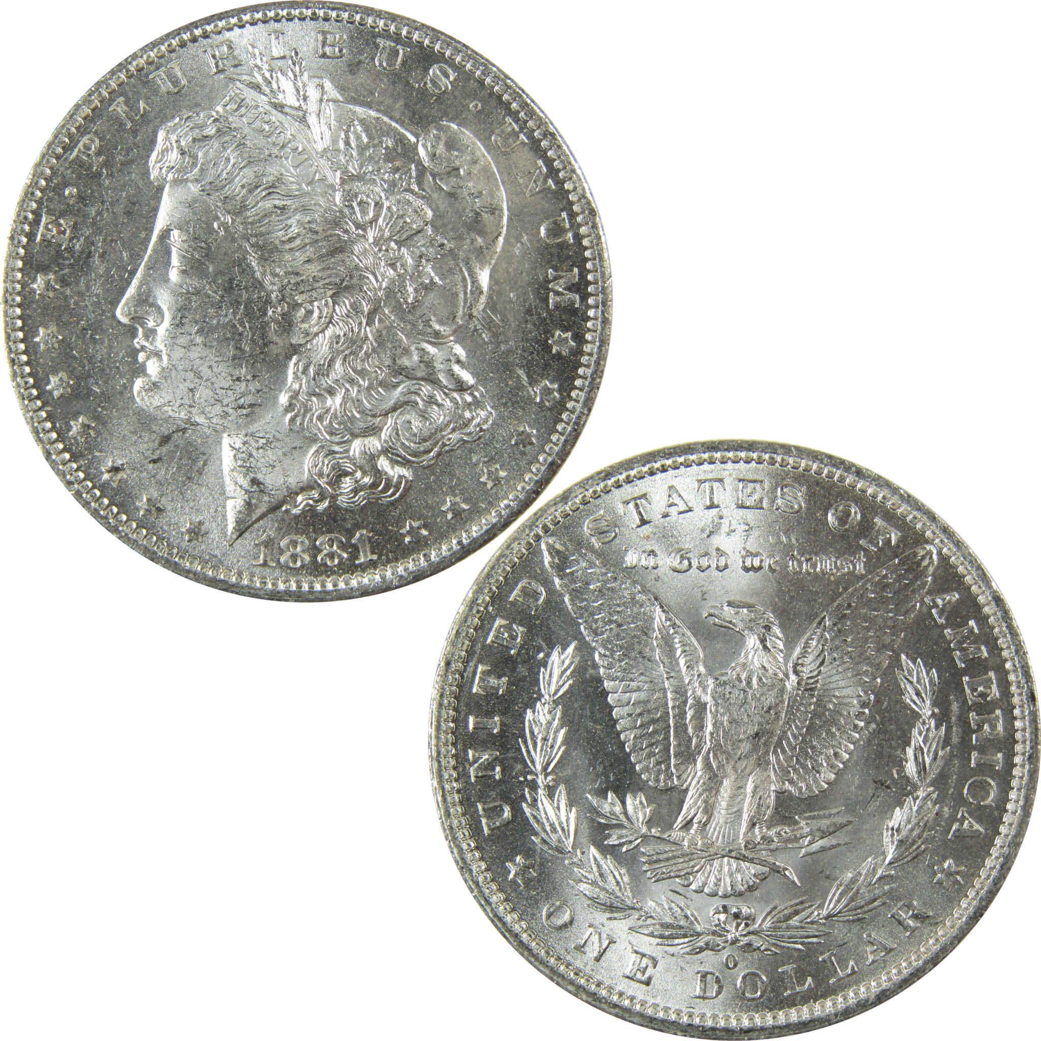 1881 O Morgan Silver Dollar Uncirculated Mint State $1 Coin SKU:I27680
