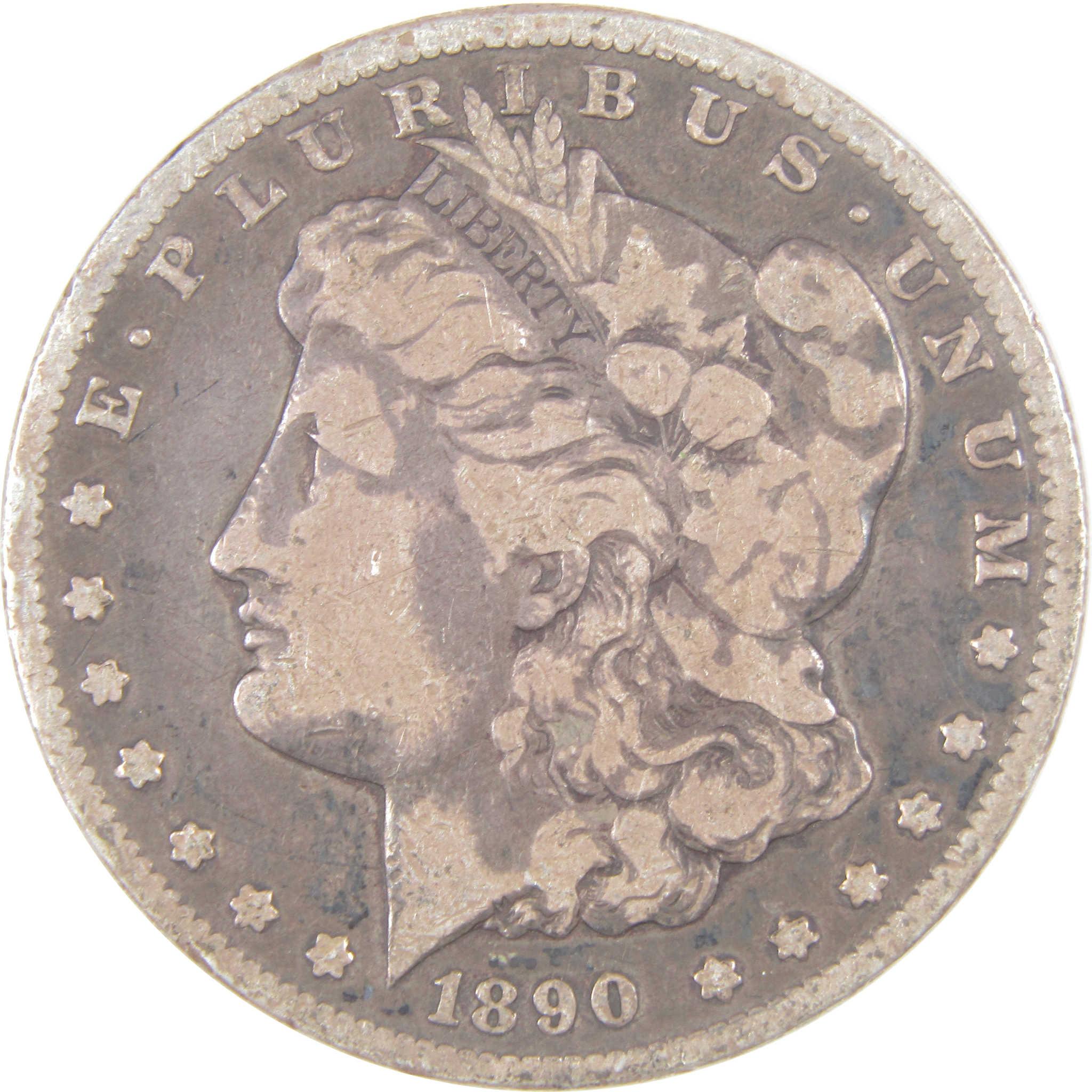 1890 CC Morgan Dollar F Fine Silver $1 Coin SKU:I16979 - Morgan coin - Morgan silver dollar - Morgan silver dollar for sale - Profile Coins & Collectibles