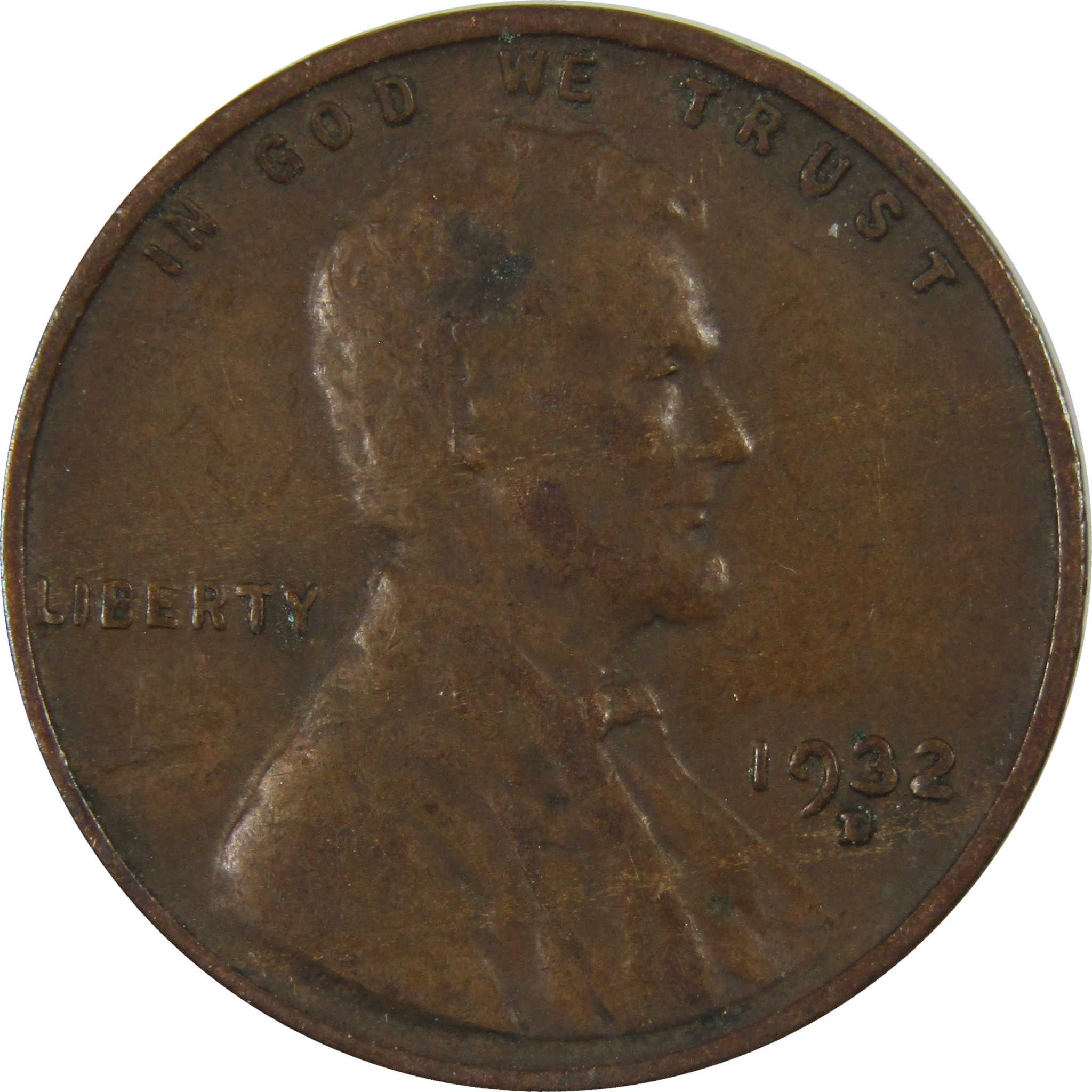 1932 D Lincoln Wheat Cent VF Very Fine Penny 1c Coin SKU:I26809