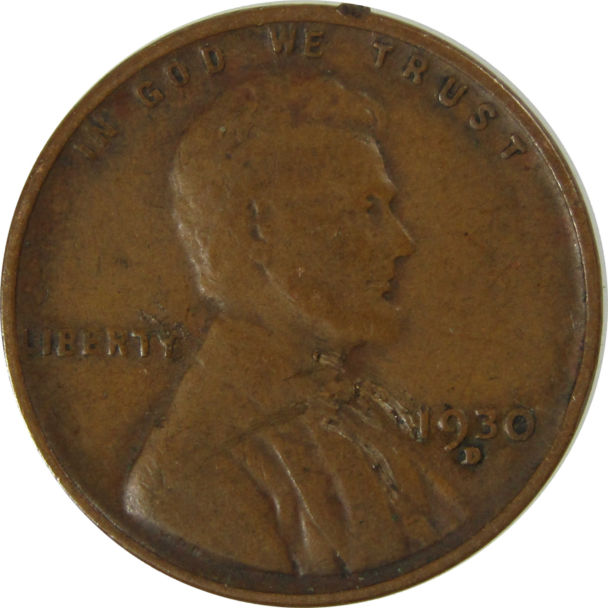 1930 D Lincoln Wheat Cent F Fine Details Penny 1c Coin SKU:I26758