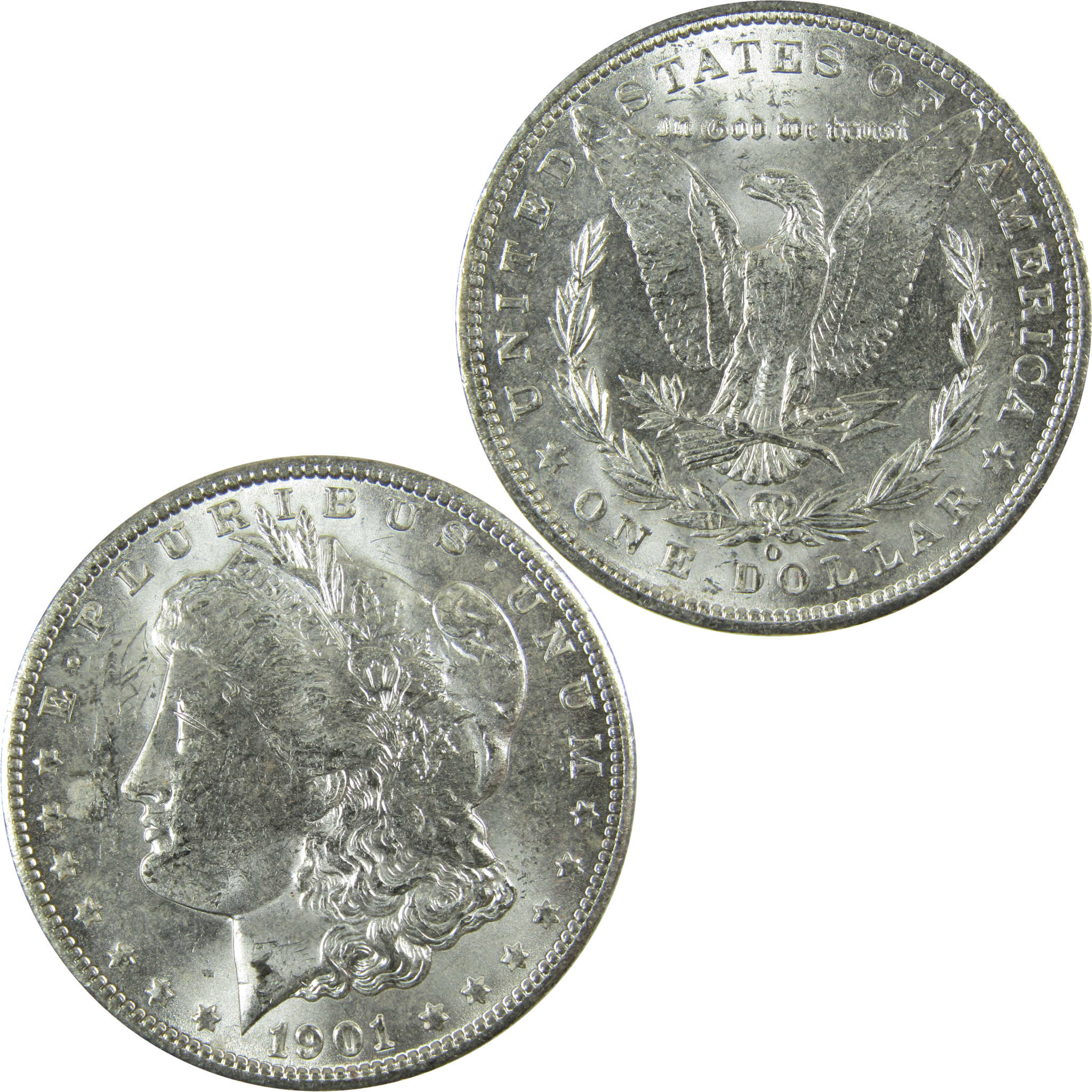1901 O Morgan Silver Dollar Uncirculated Mint State $1 Coin SKU:I27770