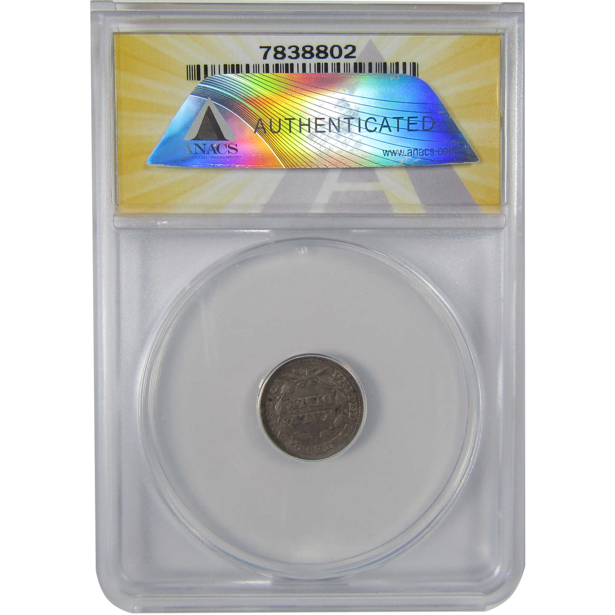 1853 Arrows Seated Liberty Half Dime EF 45 ANACS Silver SKU:I23683