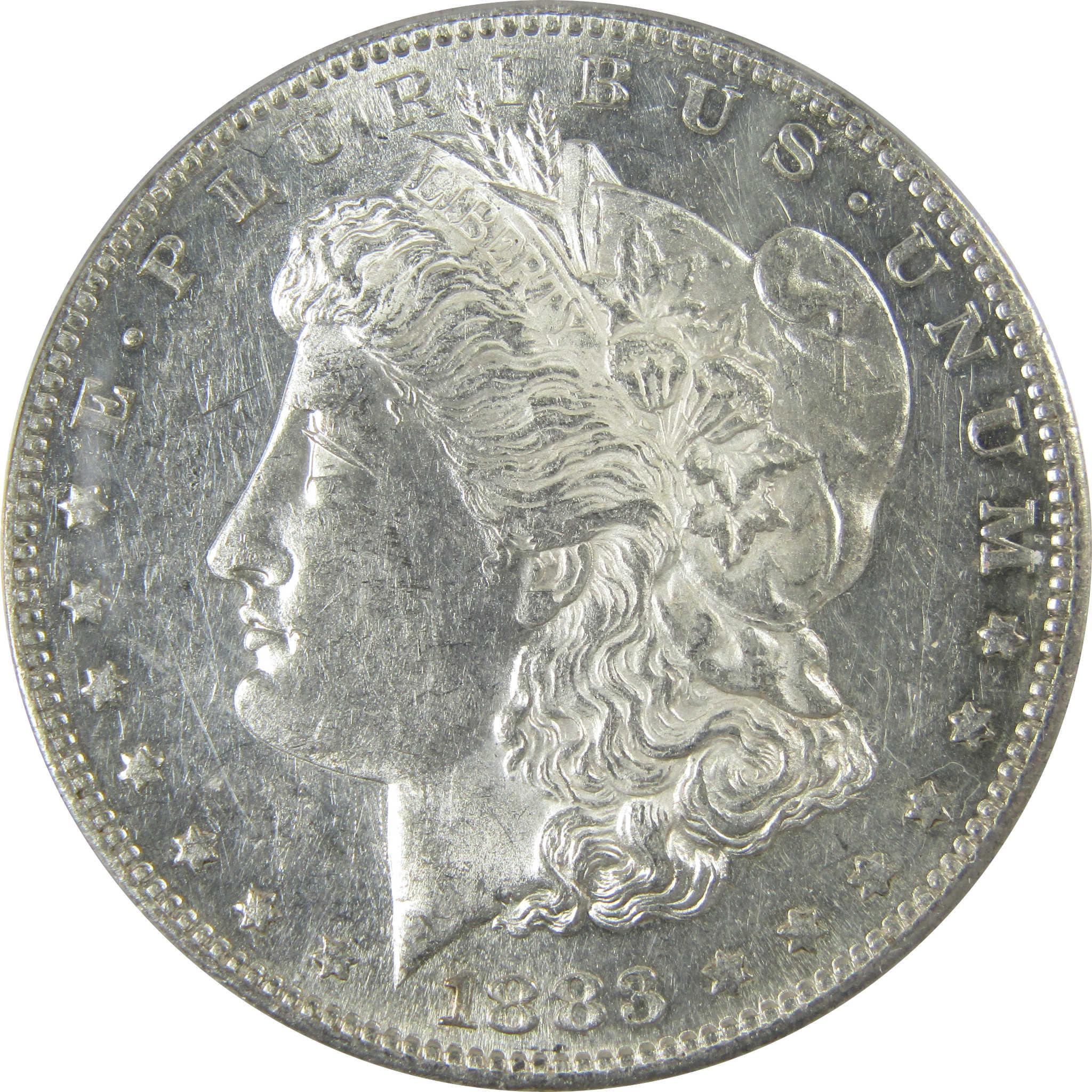 1883 S Morgan Silver Dollar AU 55 Details ANACS $1 Coin SKU:CP594 - Morgan coin - Morgan silver dollar - Morgan silver dollar for sale - Profile Coins & Collectibles