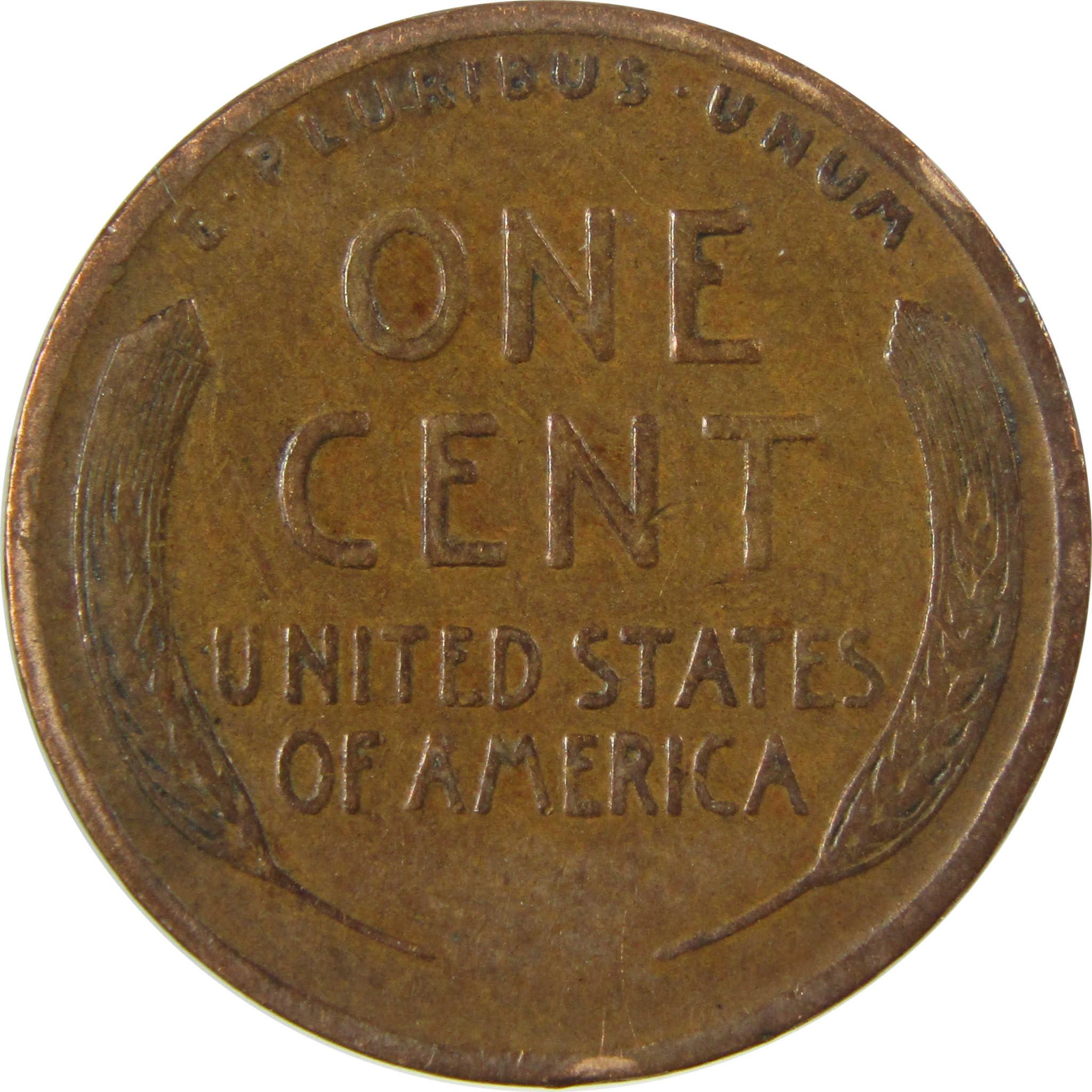 1917 Lincoln Wheat Cent F Fine Penny 1c Coin SKU:I26834