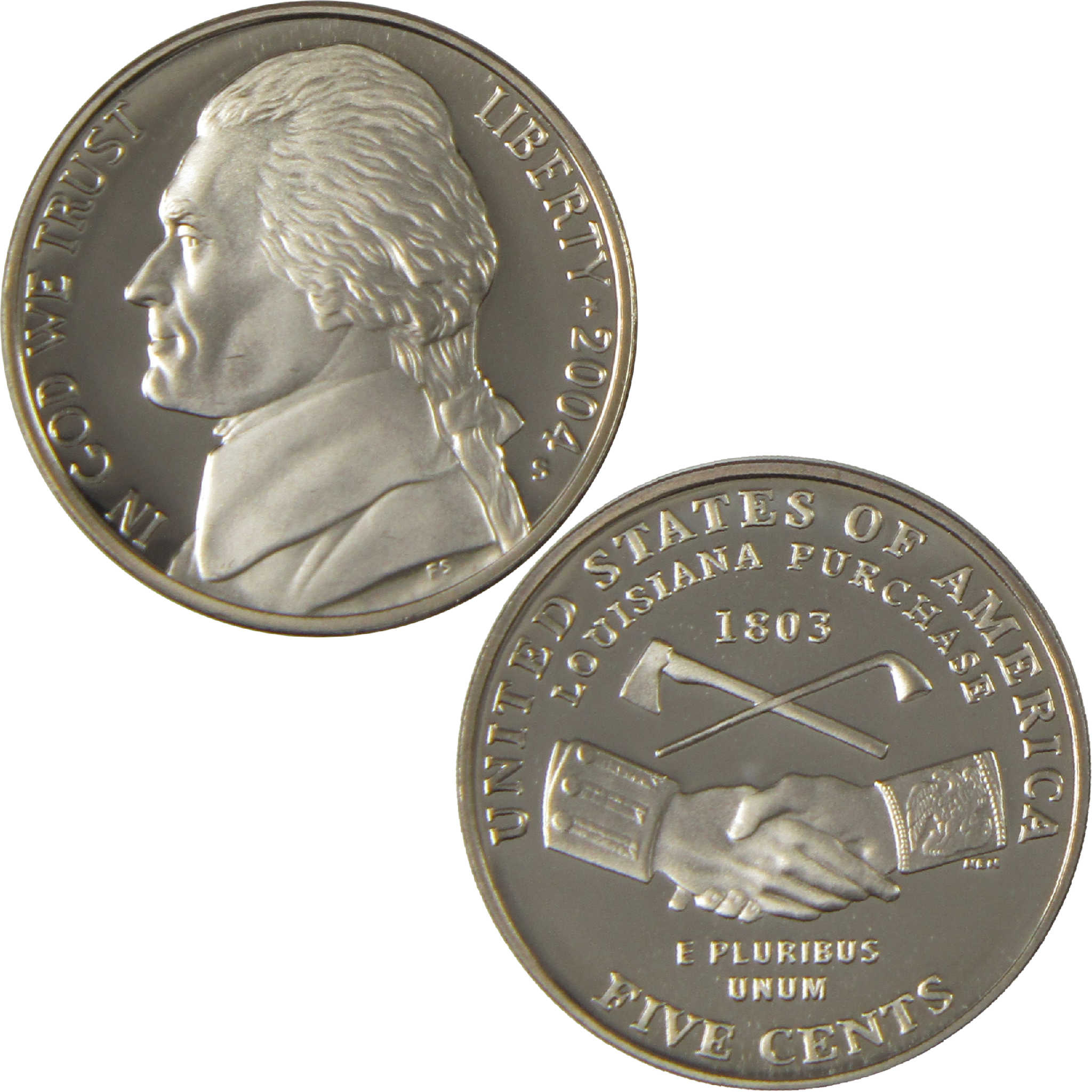 2004 S Peace Medal Jefferson Nickel Choice Proof 5c Coin