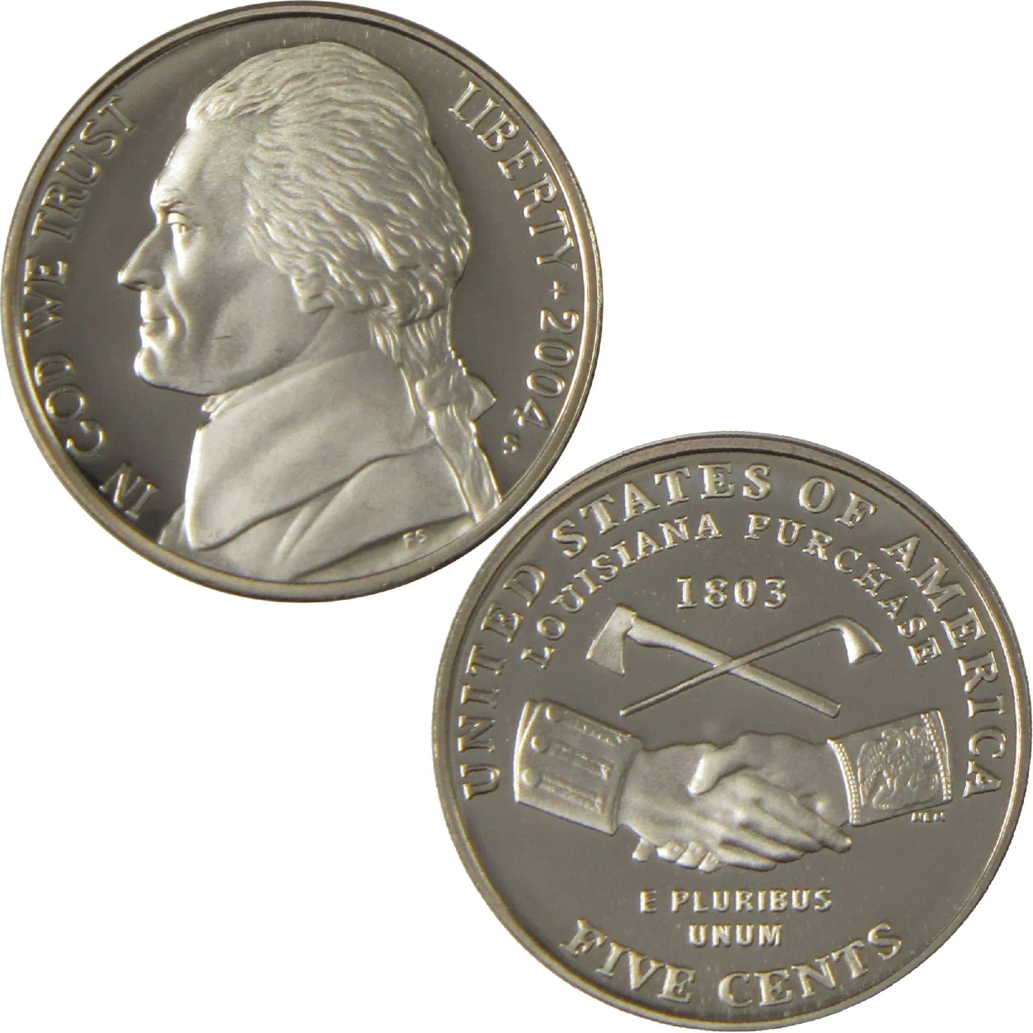 2004 S Peace Medal Jefferson Nickel Choice Proof 5c Coin
