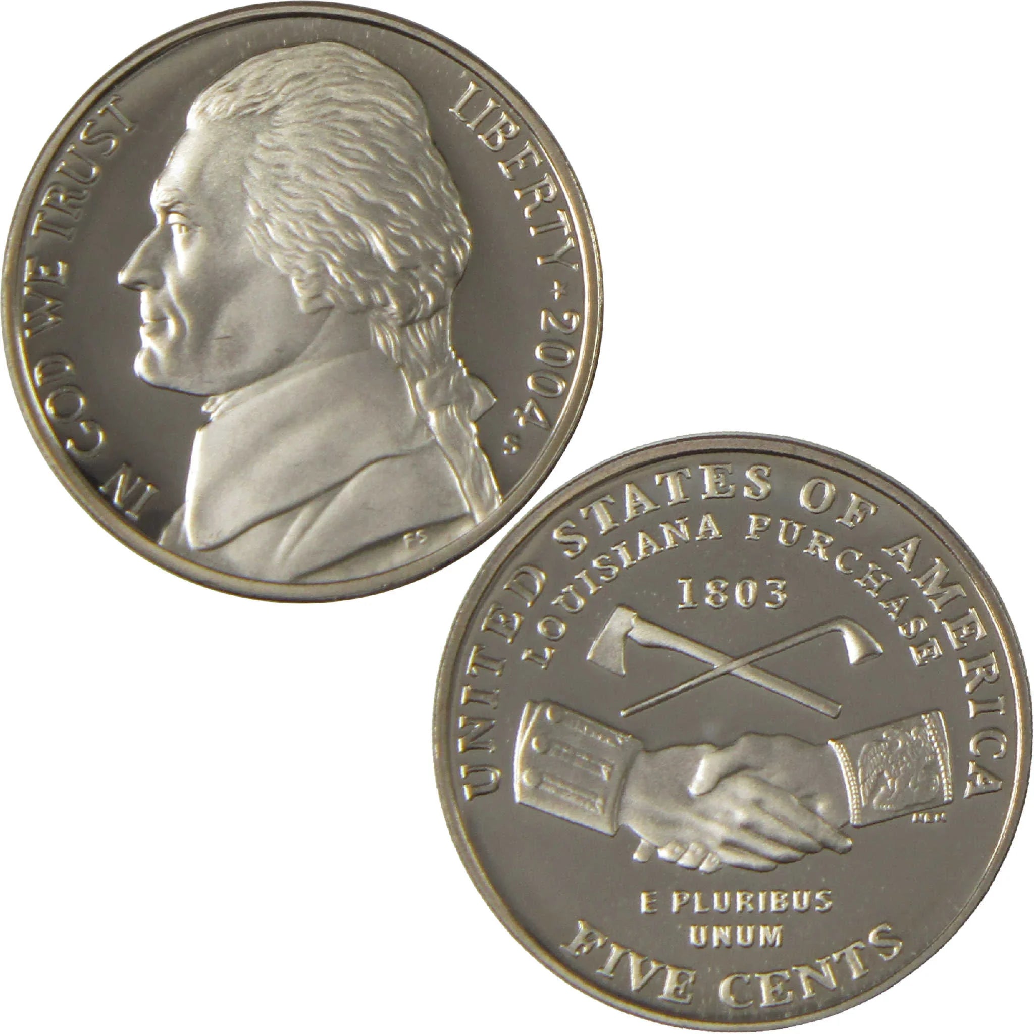2004 S Peace Medal Jefferson Nickel Choice Proof 5c Coin