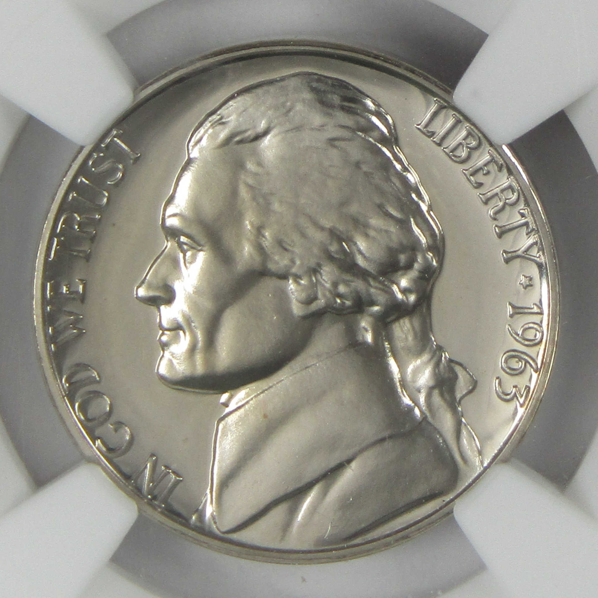 1963 Jefferson Nickel PF 69 NGC Proof 5c Coin Collectible SKU:I27331