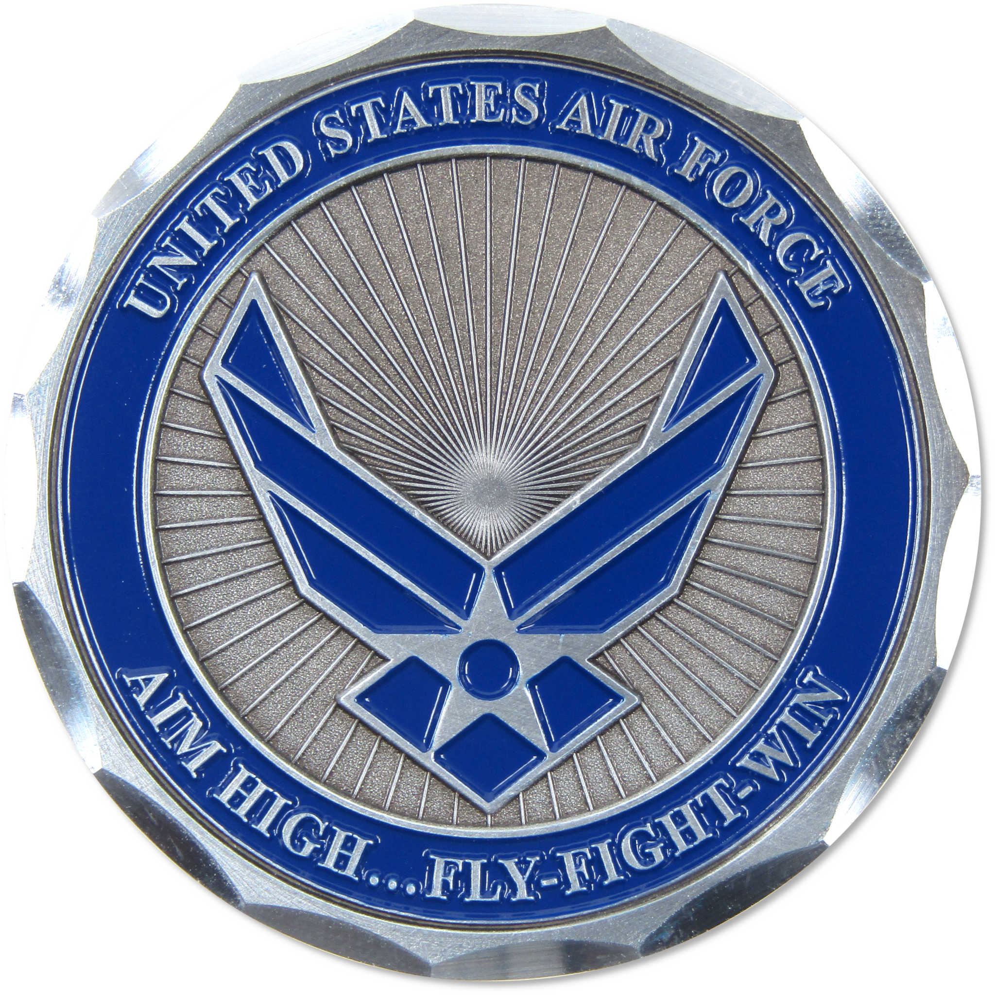 United States Air Force Challenge Coin Brass with Enameled Coloring