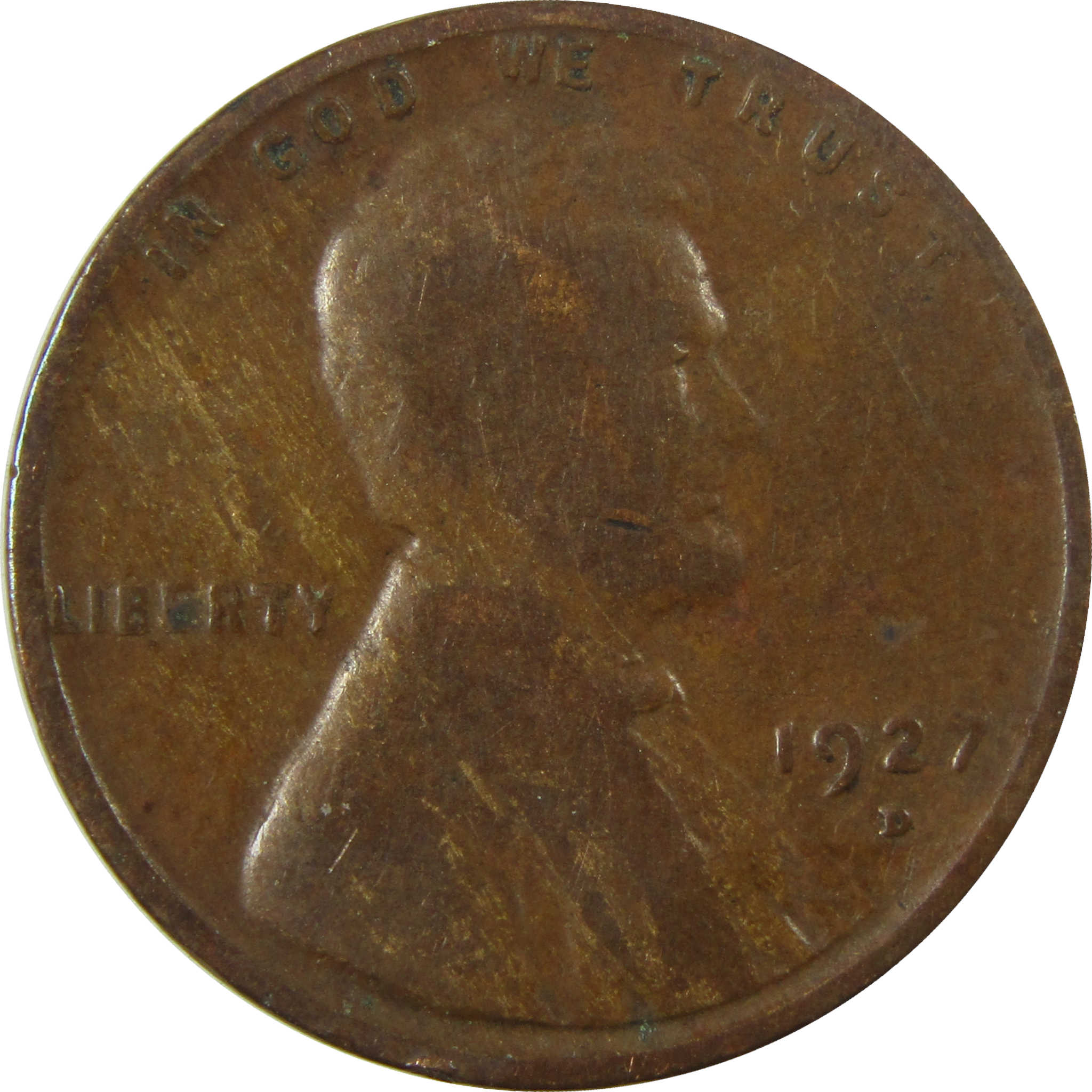 1927 D Lincoln Wheat Cent G Good Penny 1c Coin SKU:I27192