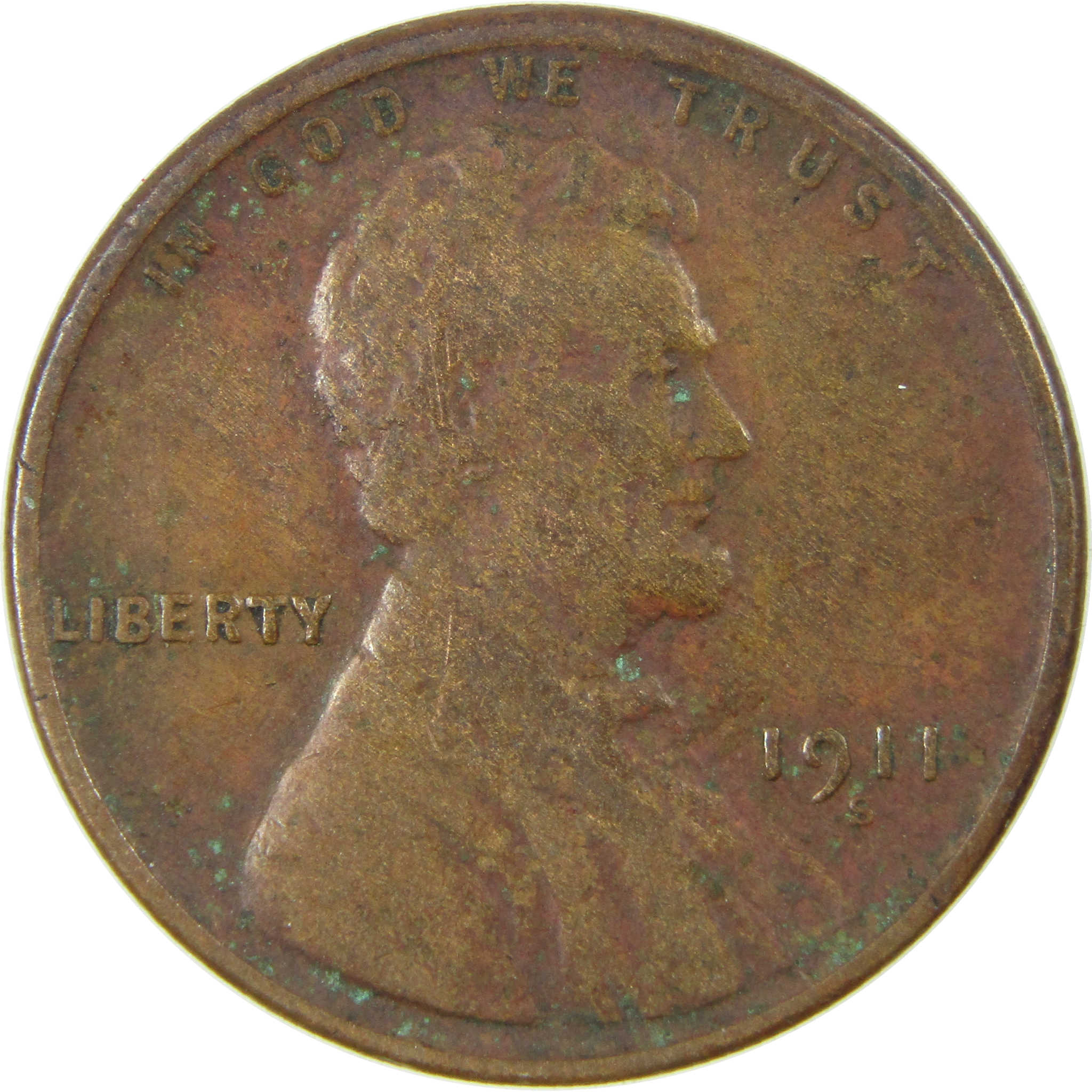 1911 S Lincoln Wheat Cent VG Very Good Details Penny SKU:I27660