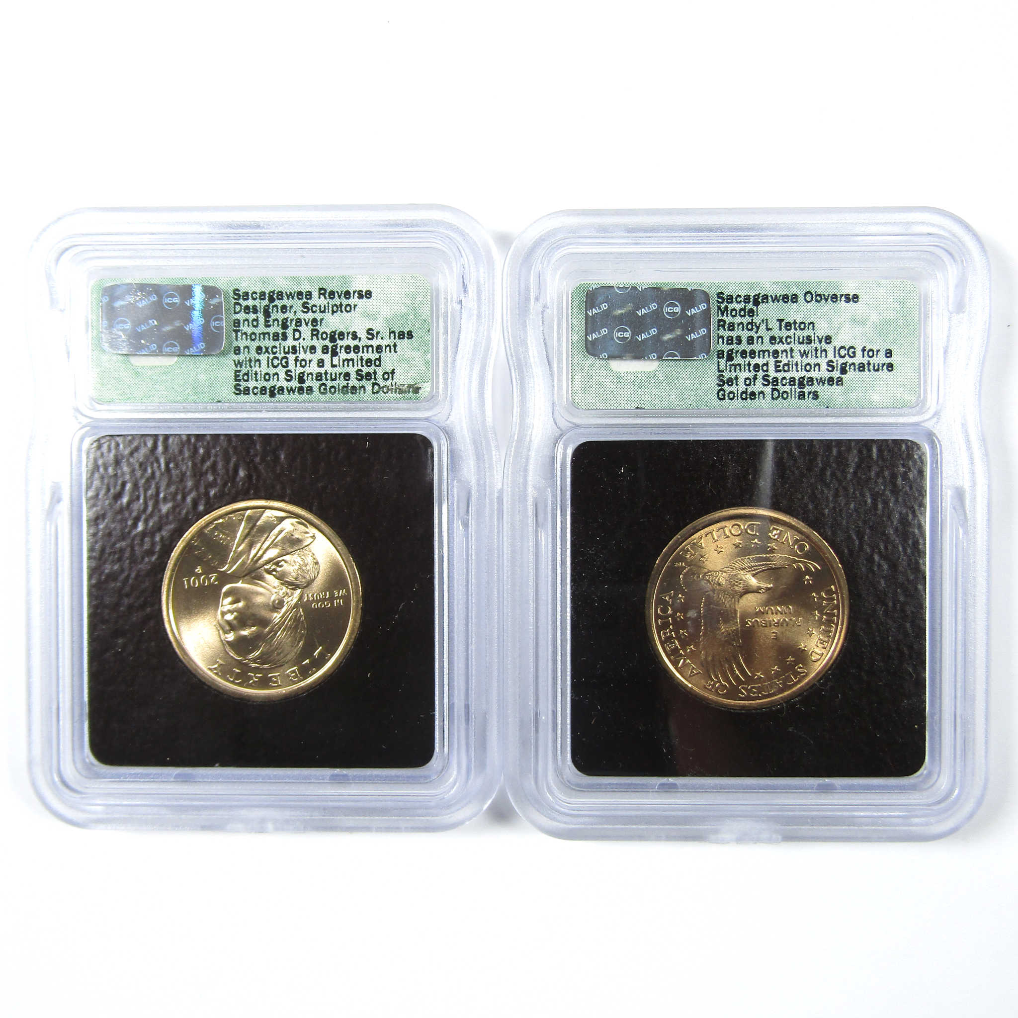 2001 Sacagawea Signature 6 Piece Dollar Set ICG SKU:CPC6610