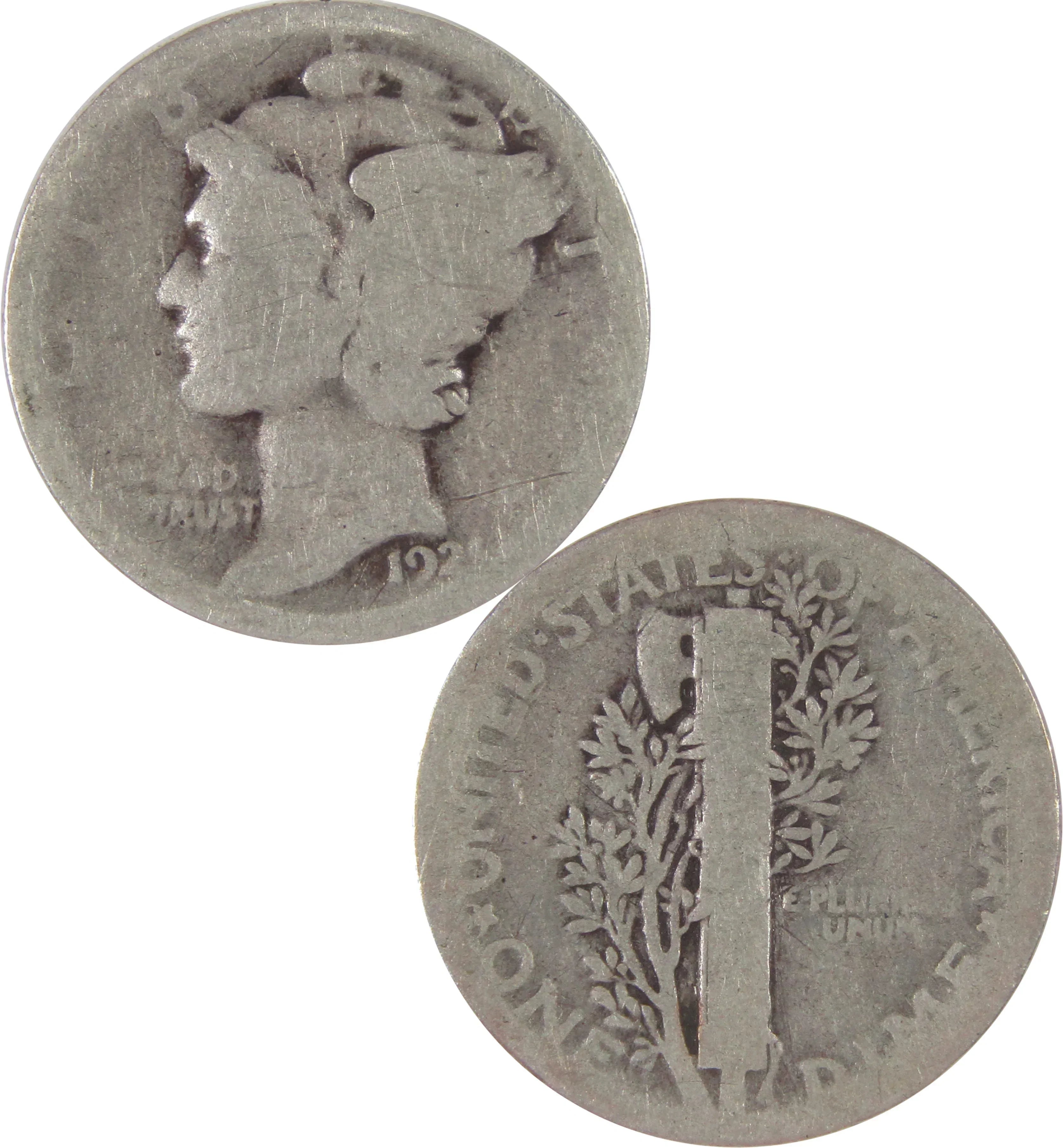 1921 Mercury Dime AG About Good Silver 10c Coin SKU:CPC9807