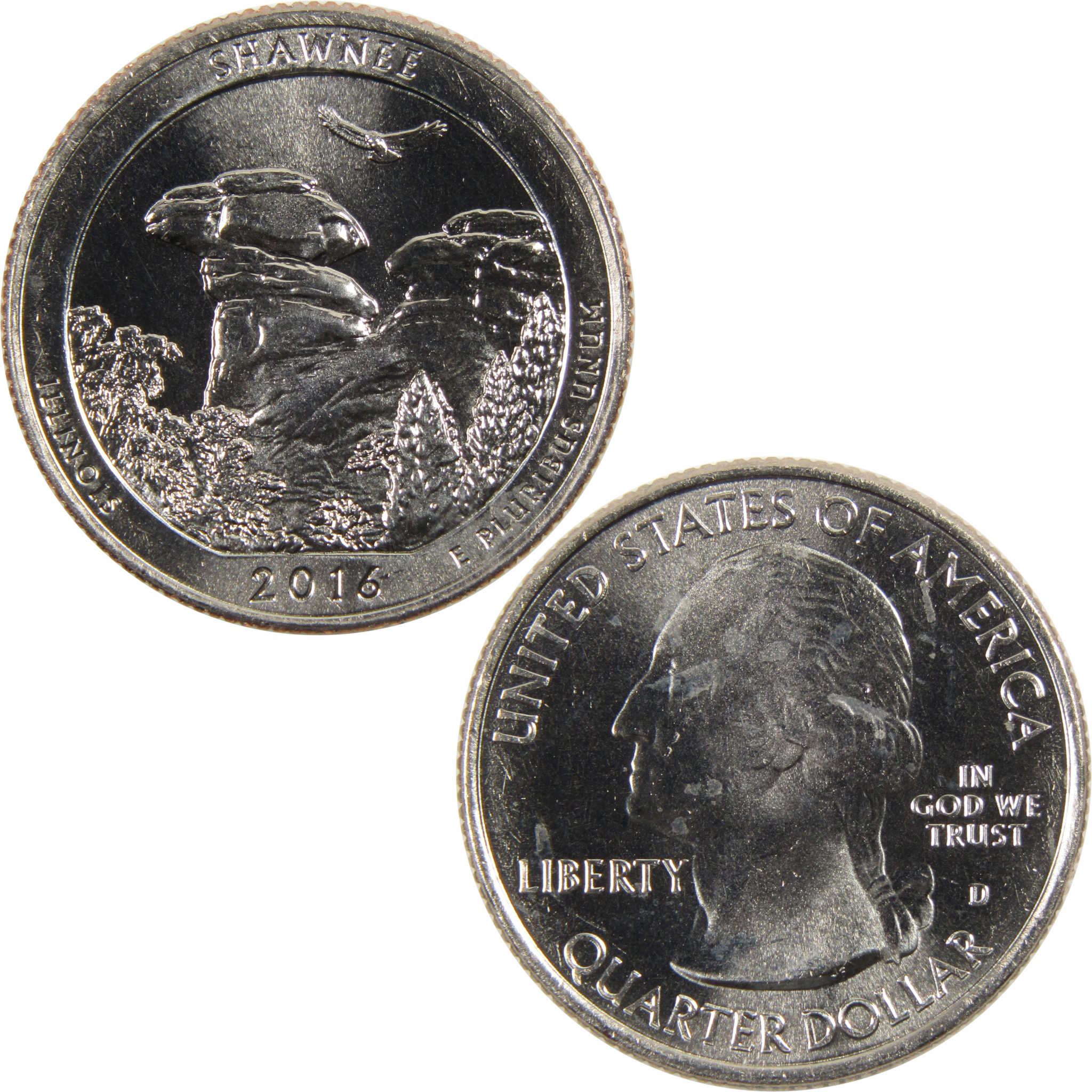 2016 D Shawnee National Forest Quarter BU Uncirculated Clad 25c Coin