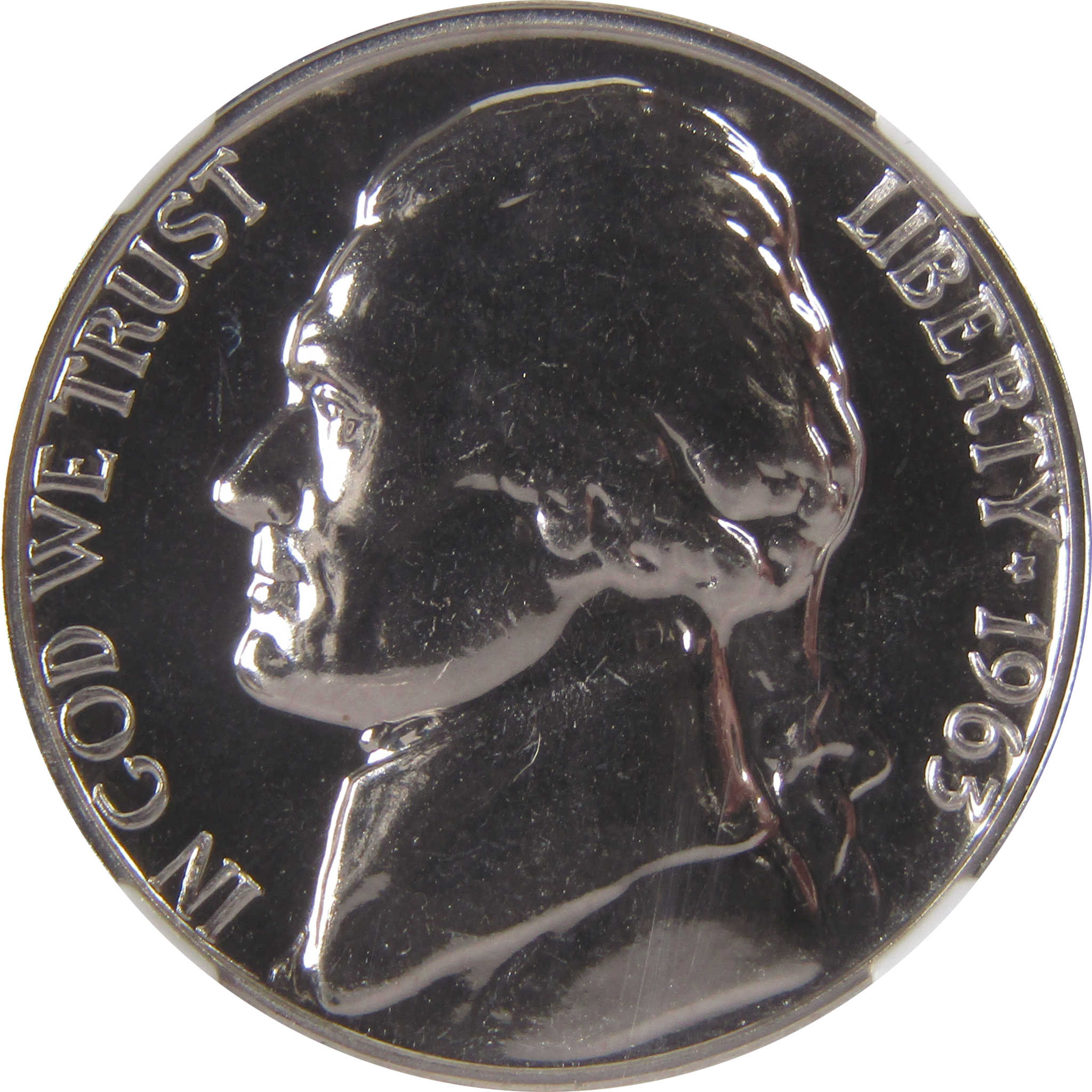 1963 Jefferson Nickel PF 68 NGC Proof 5c Coin SKU:CPC0126