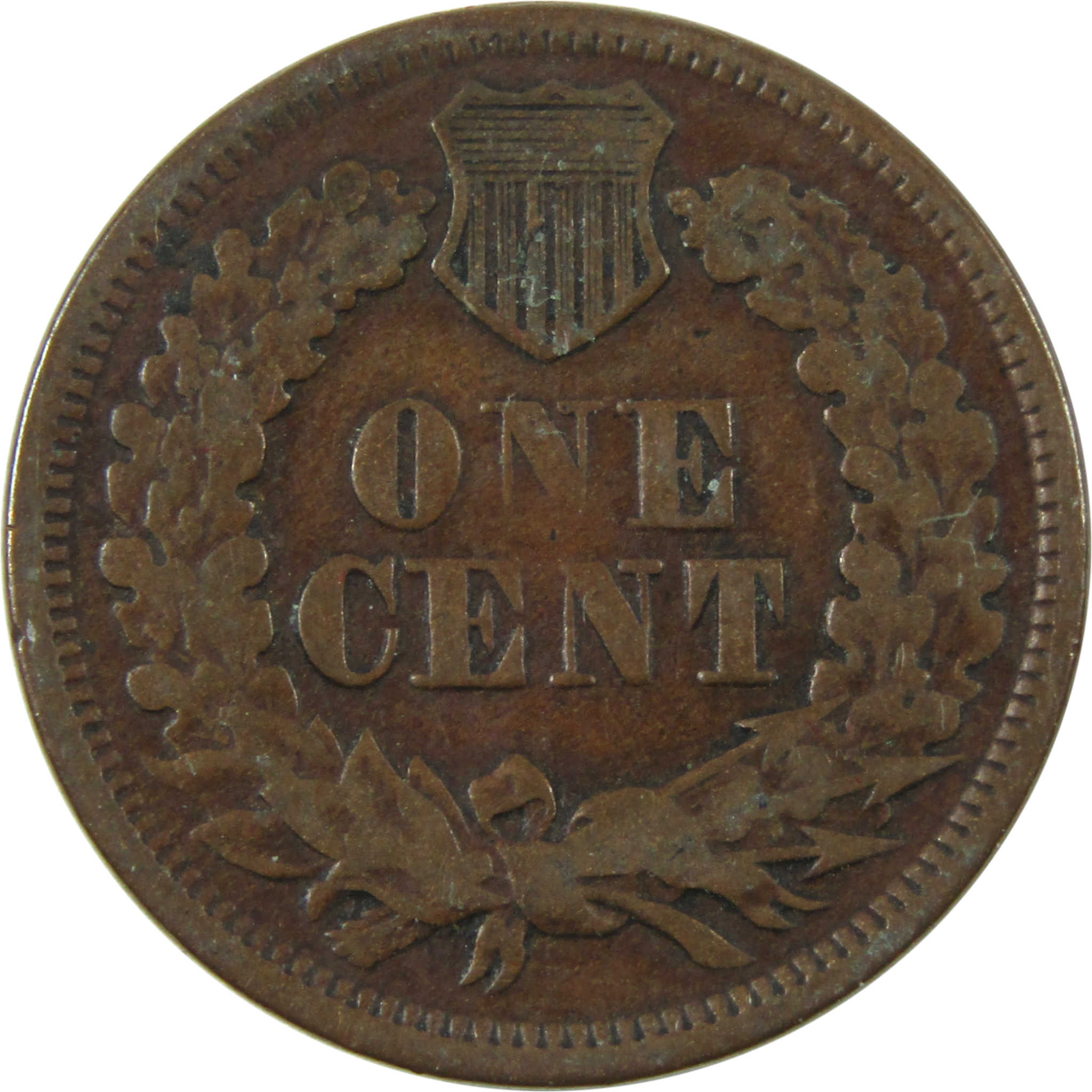1868 Indian Head Cent VG Very Good Penny 1c Coin SKU:I14098