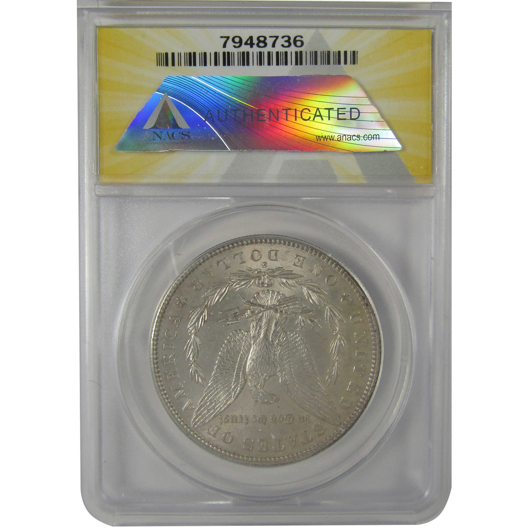 1882 S Morgan Dollar MS 61 ANACS Silver Uncirculated Toned SKU:I23053