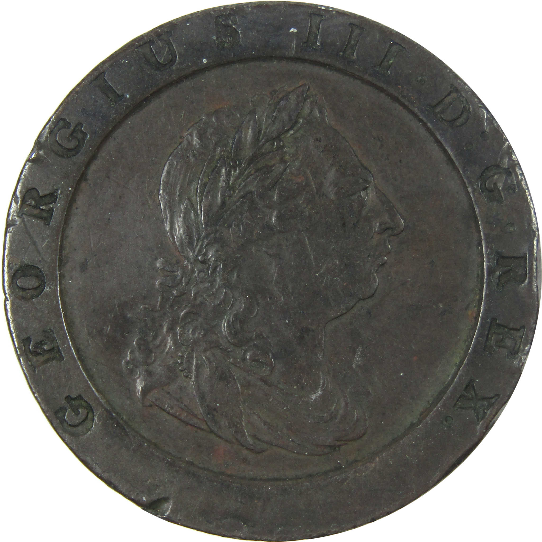 1797 UK George III Cartwheel 2 Pence Copper VF Very Fine SKU:CPC7252