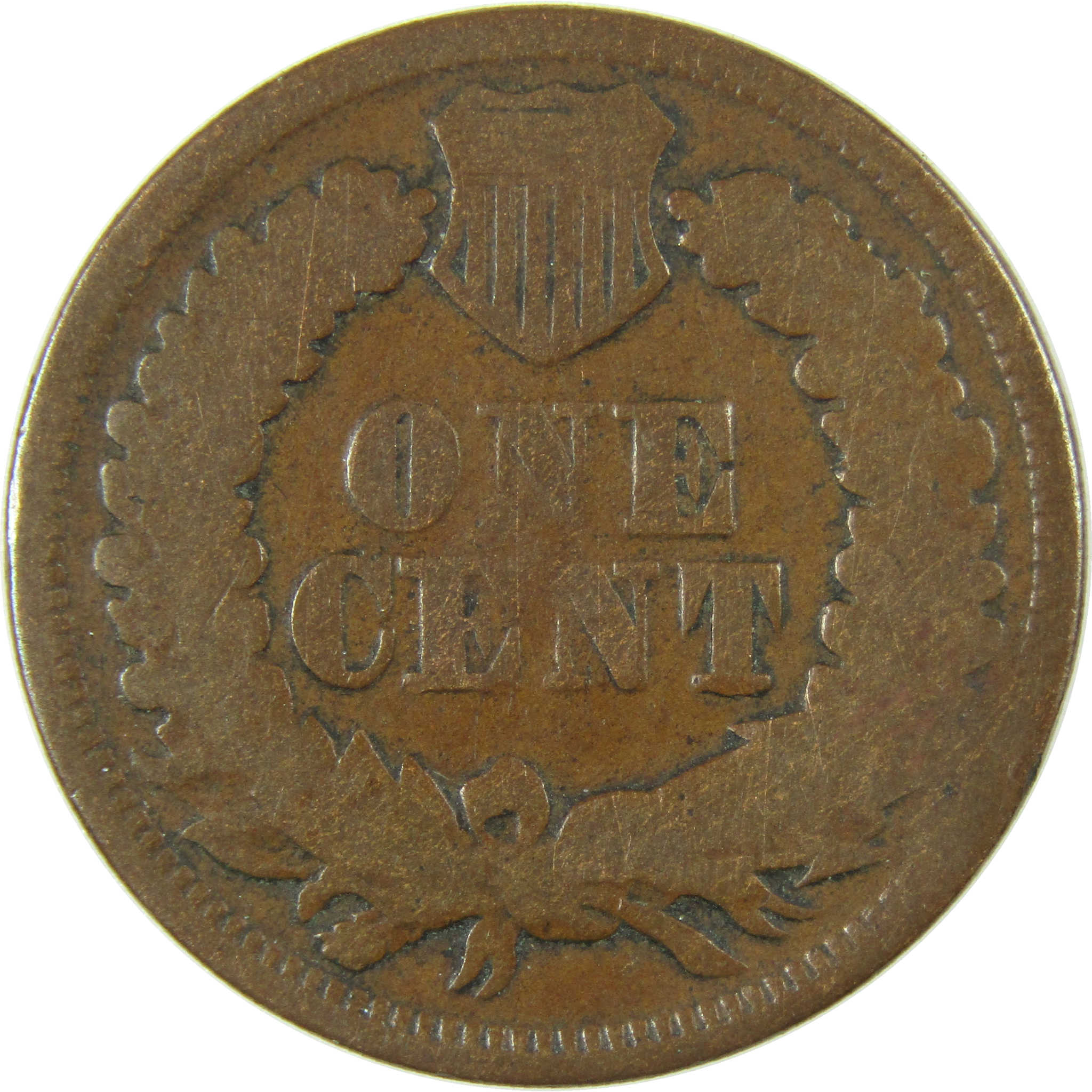 1866 Indian Head Cent G Good Penny 1c Coin Collectible SKU:I27817