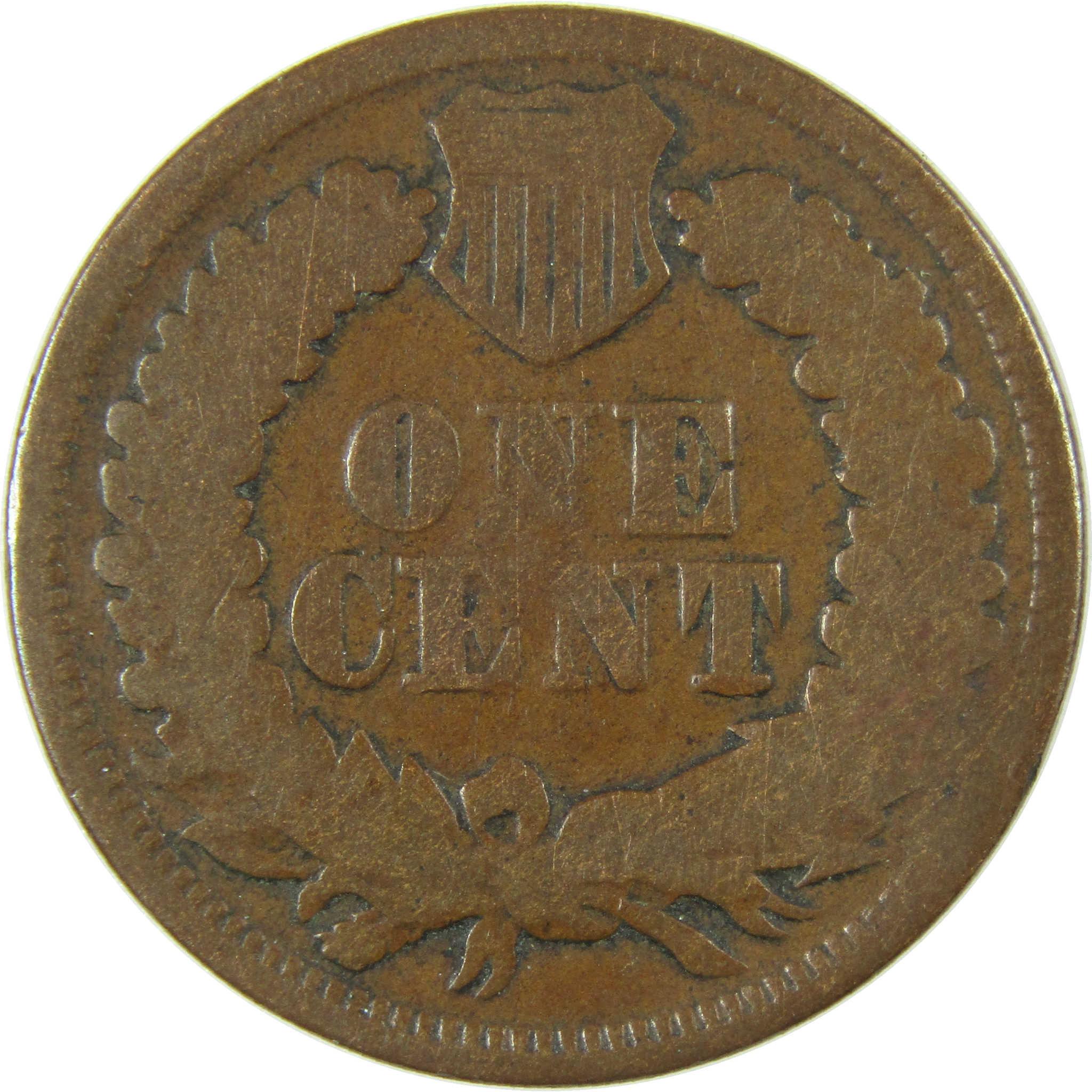 1866 Indian Head Cent G Good Penny 1c Coin Collectible SKU:I27817