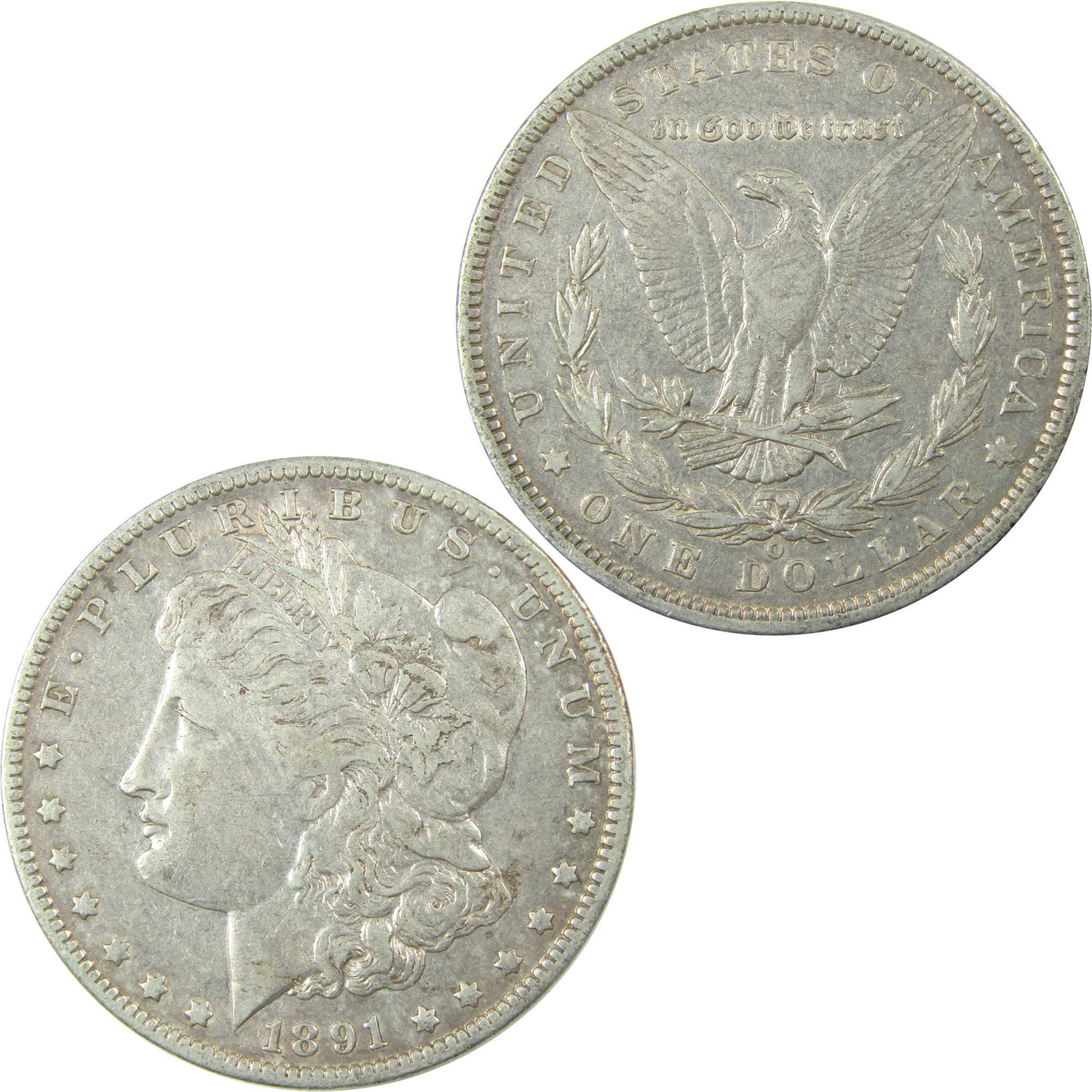 1891 O VAM-1A1 E on Rev Top 100 Morgan Silver Dollar XF SKU:I25342 - Morgan coin - Morgan silver dollar - Morgan silver dollar for sale - Profile Coins & Collectibles