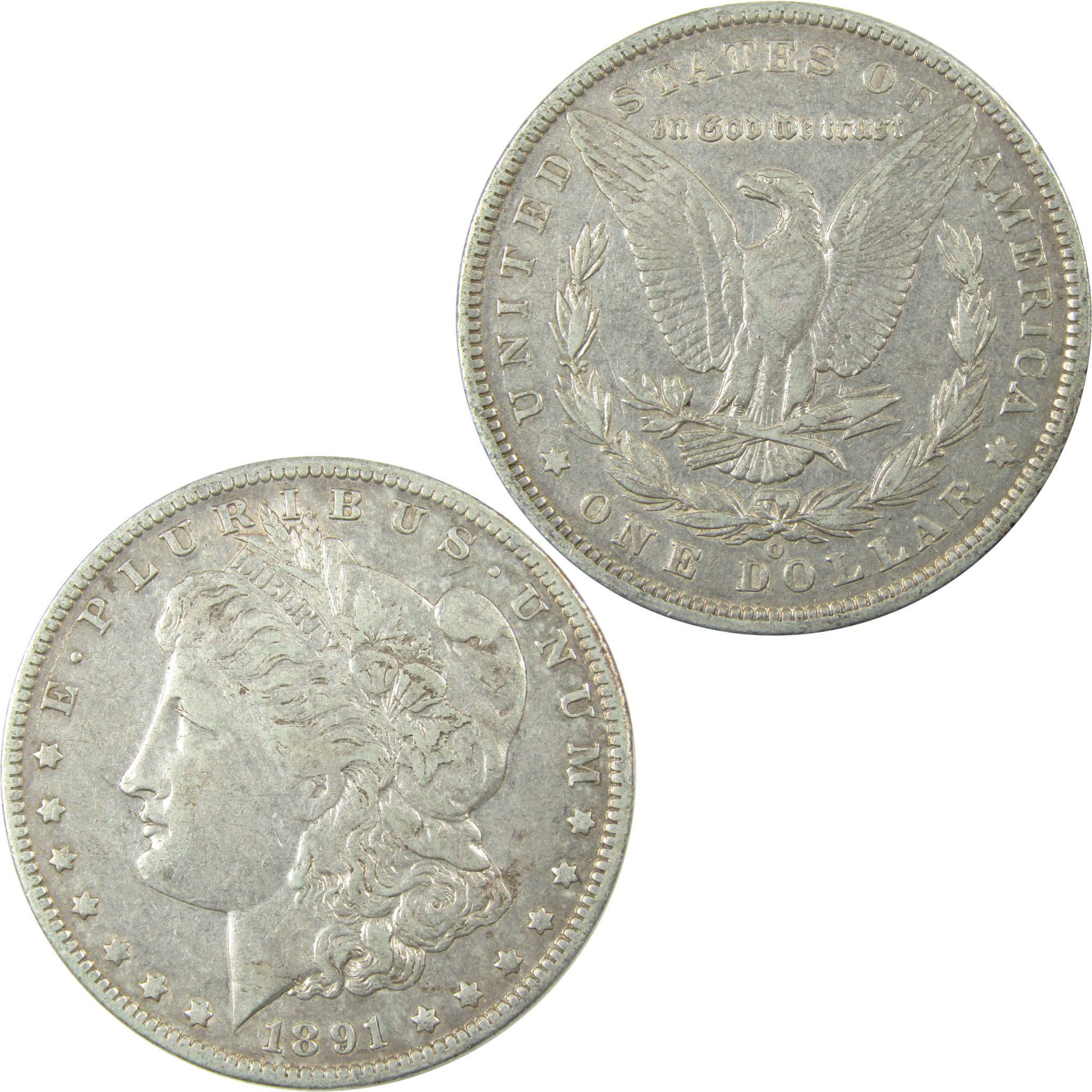 1891 O VAM-1A1 E on Rev Top 100 Morgan Silver Dollar XF SKU:I25342 - Morgan coin - Morgan silver dollar - Morgan silver dollar for sale - Profile Coins & Collectibles