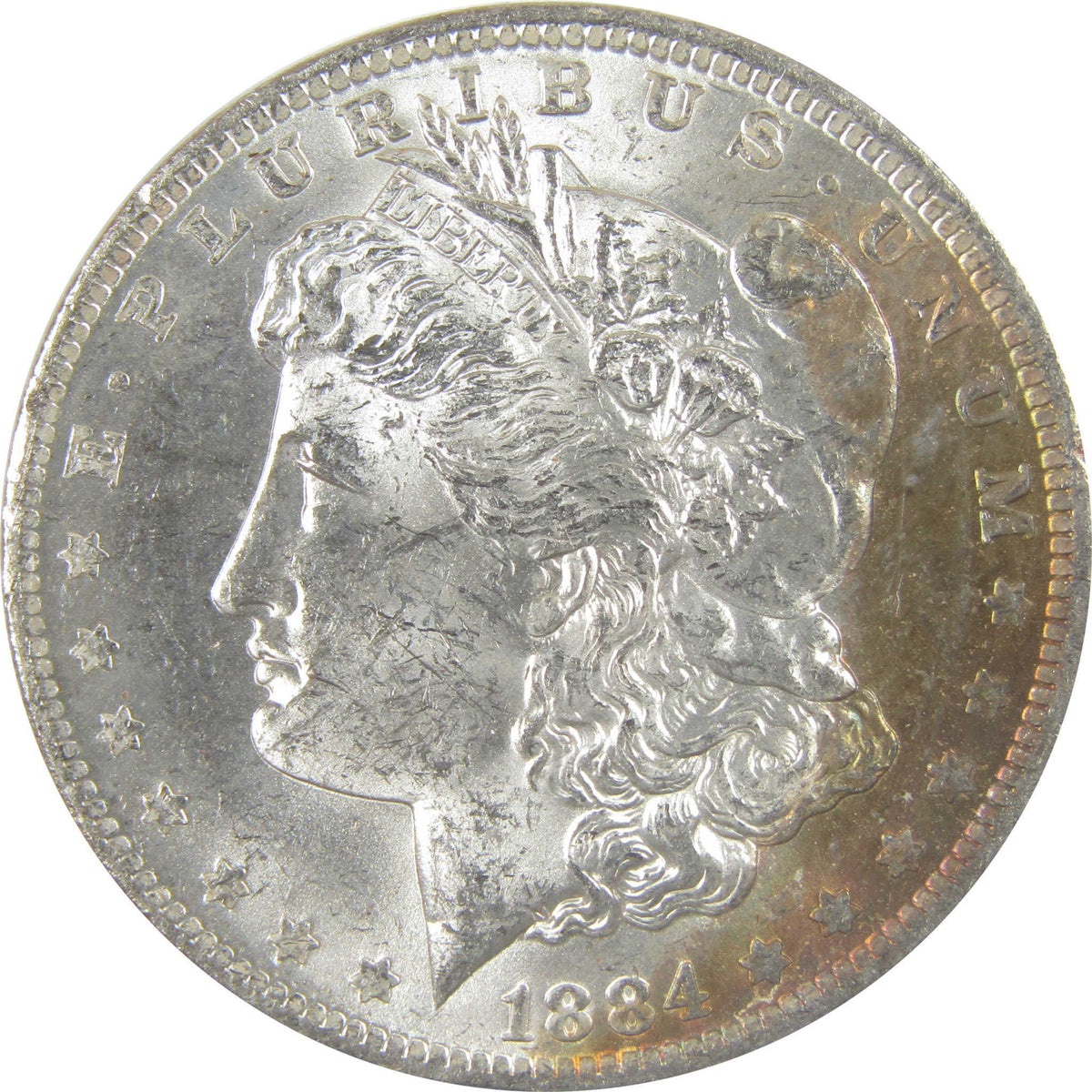 1884 O Morgan Silver Dollar BU Choice Uncirculated Toned SKU:I24189