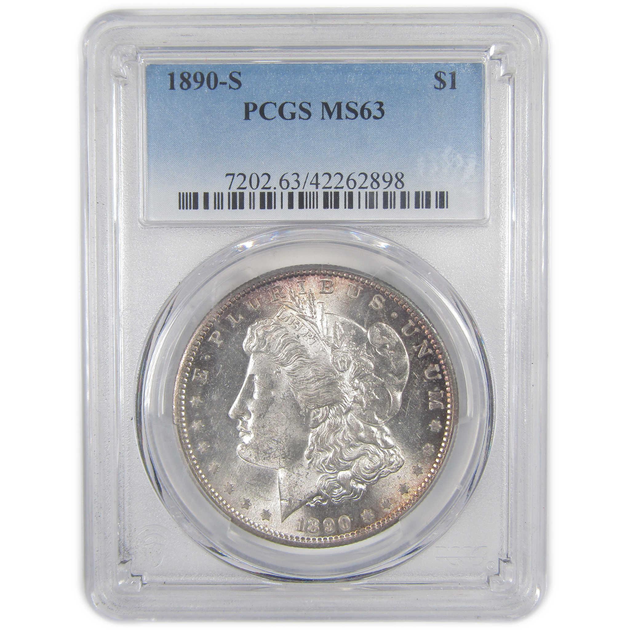 1890 S Morgan Dollar MS 63 PCGS Silver Uncirculated Toned SKU:I16766