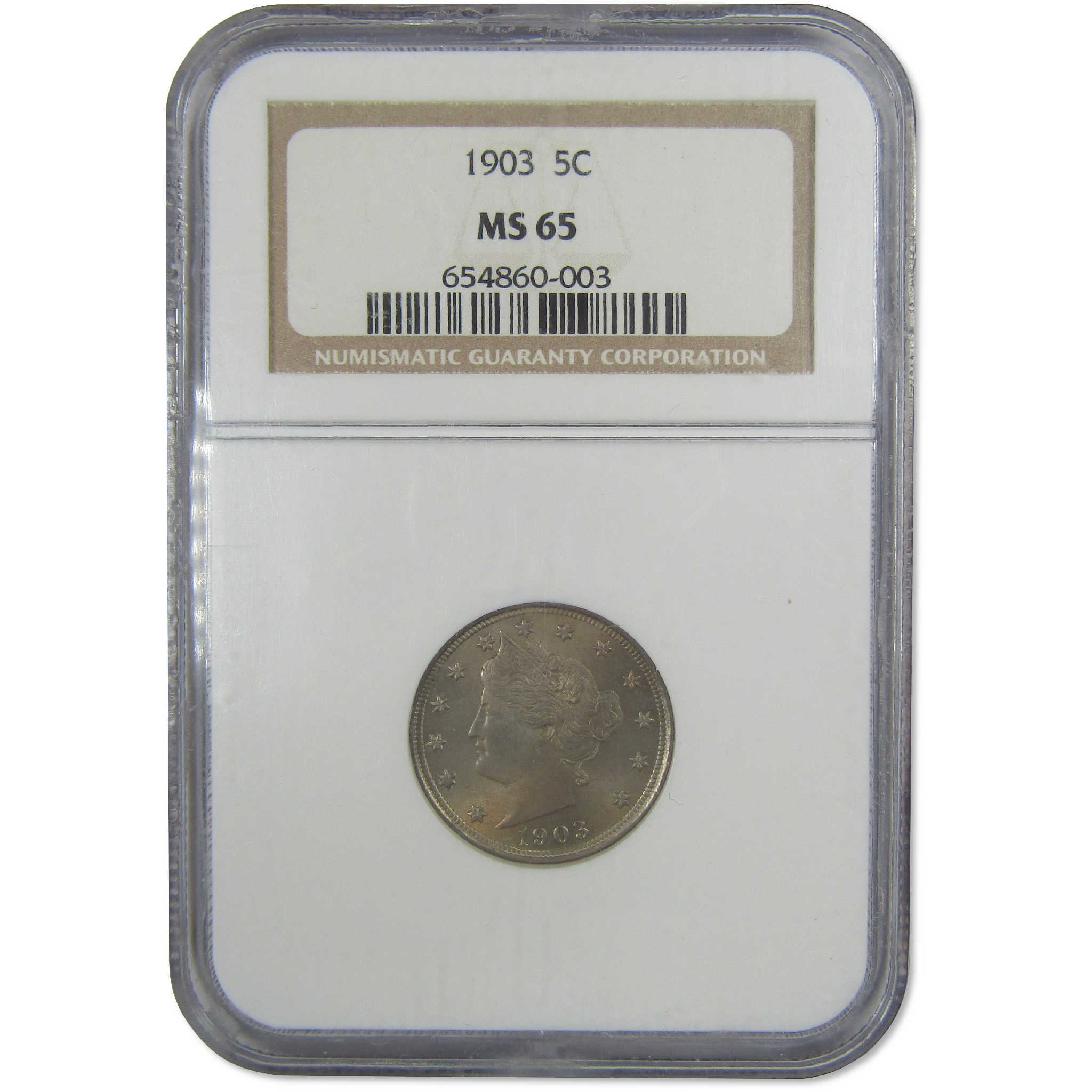 1903 Liberty Head V Nickel MS 65 NGC Uncirculated 5c Coin