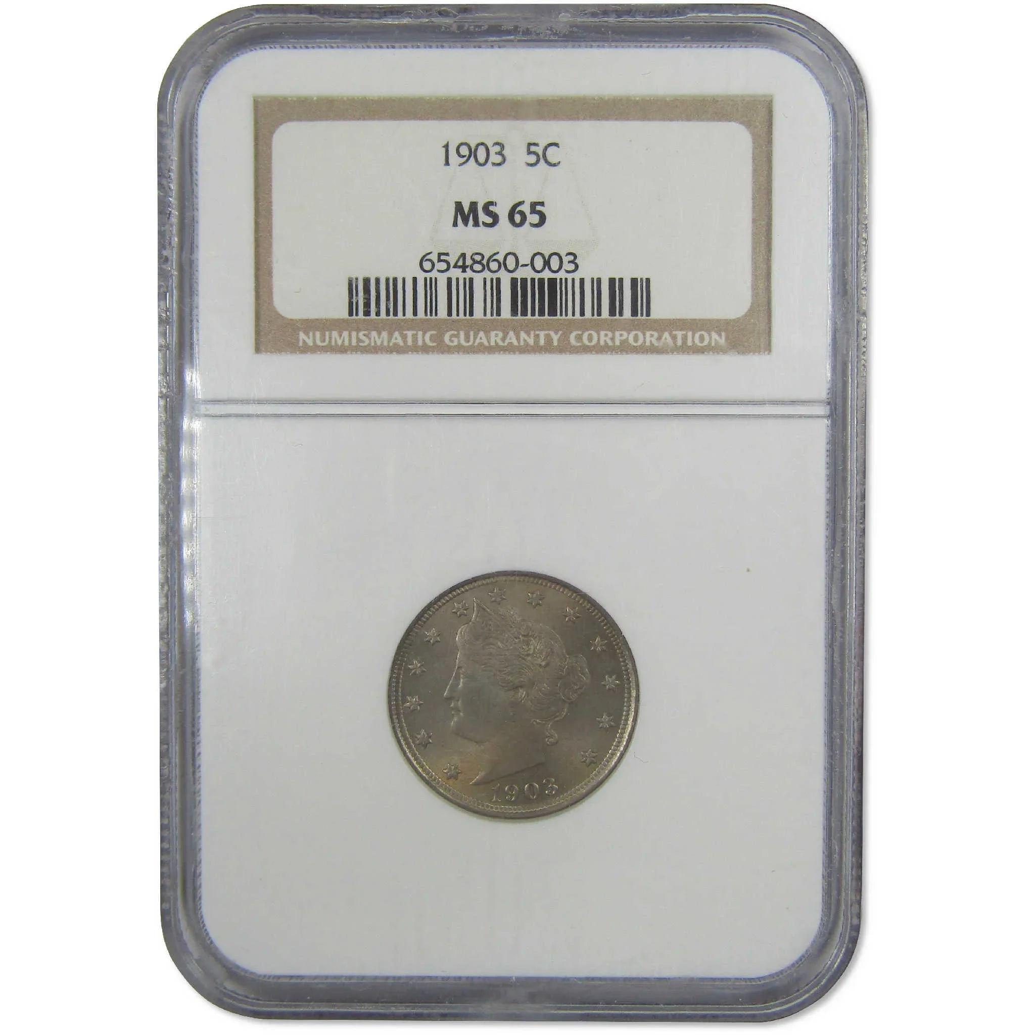 1903 Liberty Head V Nickel MS 65 NGC Uncirculated 5c Coin