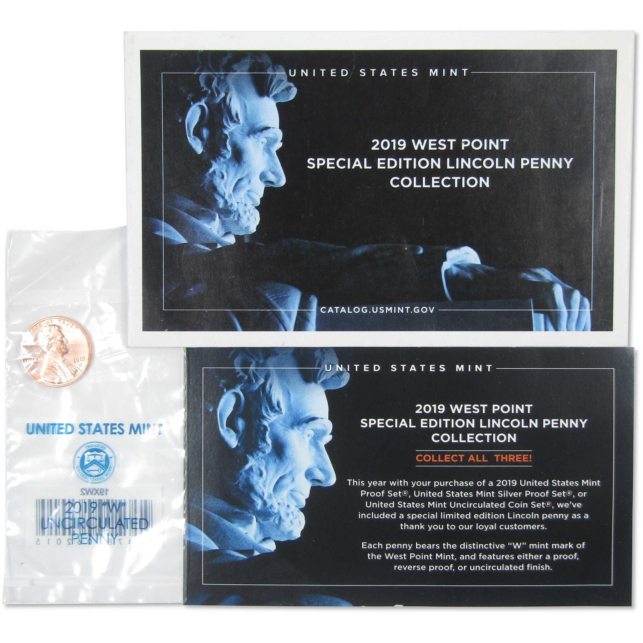 2019 Uncirculated Coin Set U.S Mint OGP COA with West Point Penny