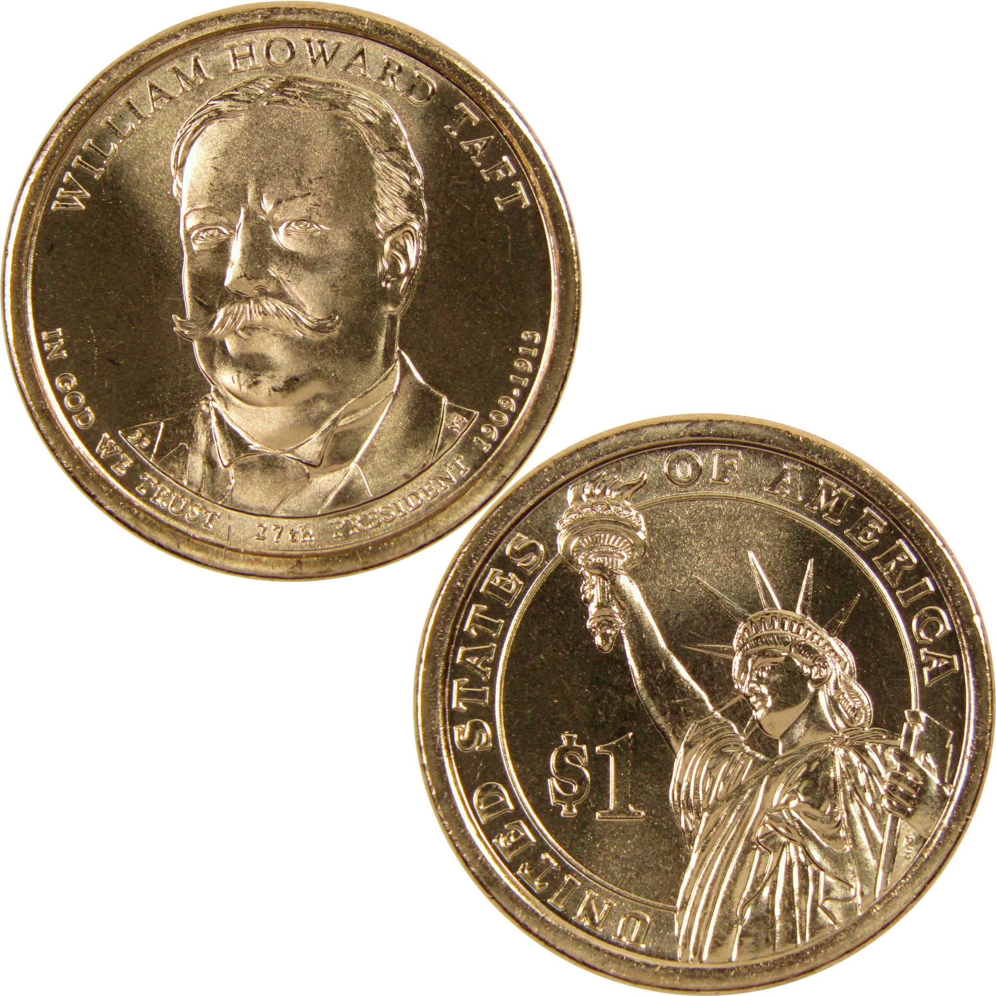 2013 P William H Taft Presidential Dollar BU Uncirculated $1 Coin