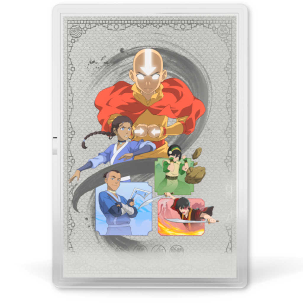 2025 Avatar The Last Airbender Team Avatar Collectible Silver Foil
