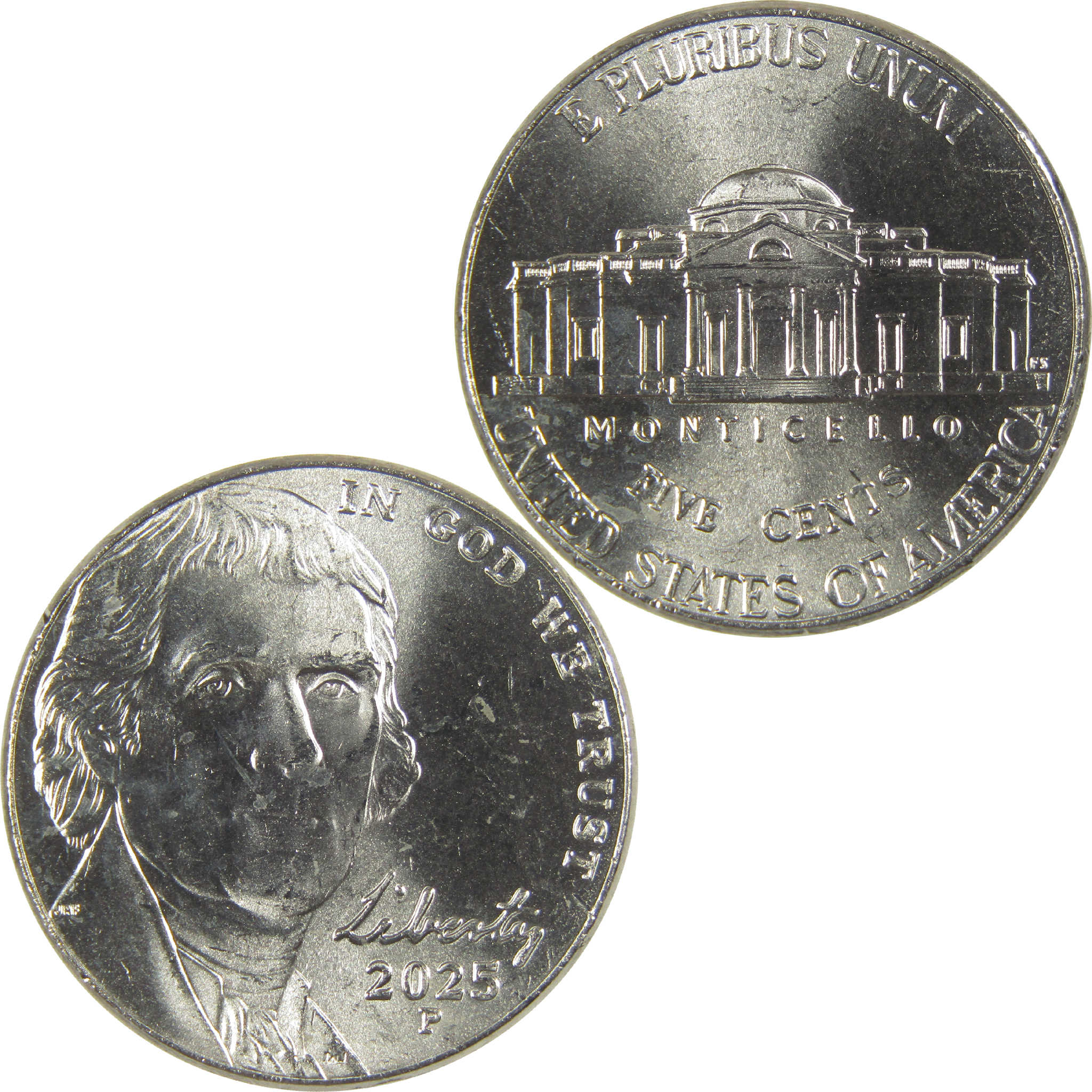 2025 P Jefferson Nickel Uncirculated 5c Coin