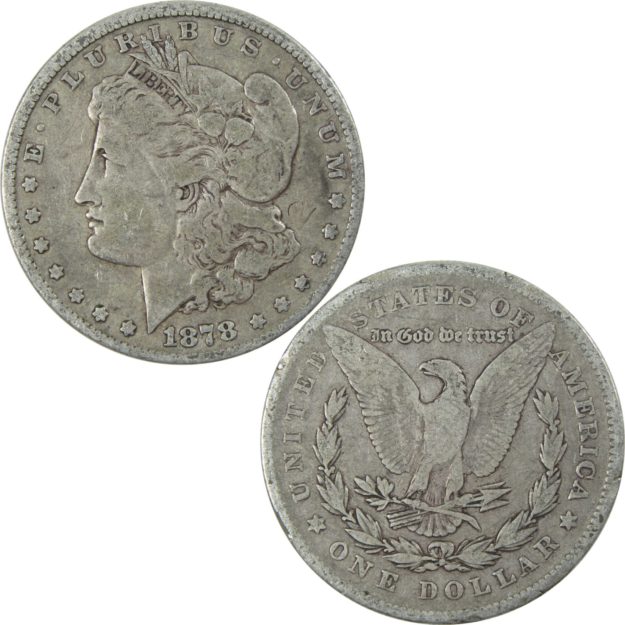 1878 7TF Rev 78 Morgan Dollar VG Very Good Silver $1 Coin SKU:I13916 - Morgan coin - Morgan silver dollar - Morgan silver dollar for sale - Profile Coins &amp; Collectibles