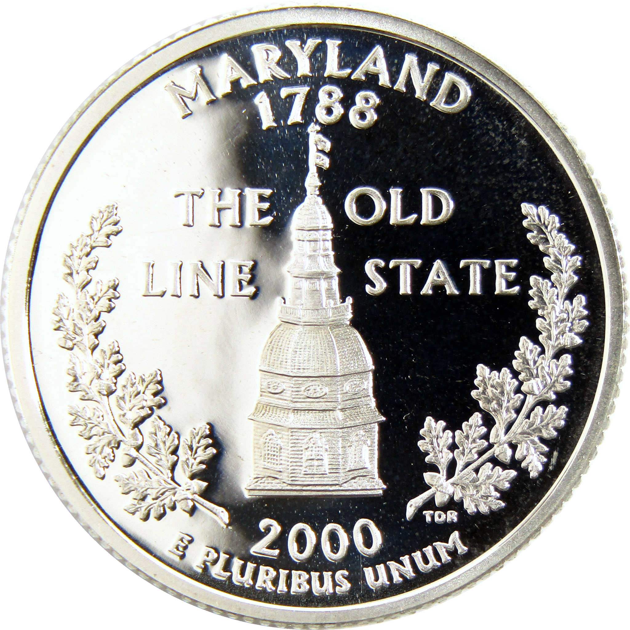 2000 S Maryland State Quarter Silver Proof 25c Coin