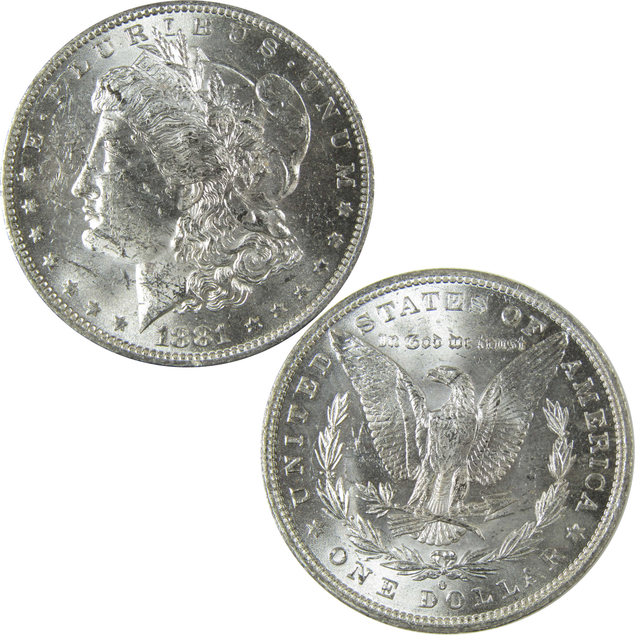 1881 O Morgan Silver Dollar Uncirculated Mint State $1 Coin SKU:I27764