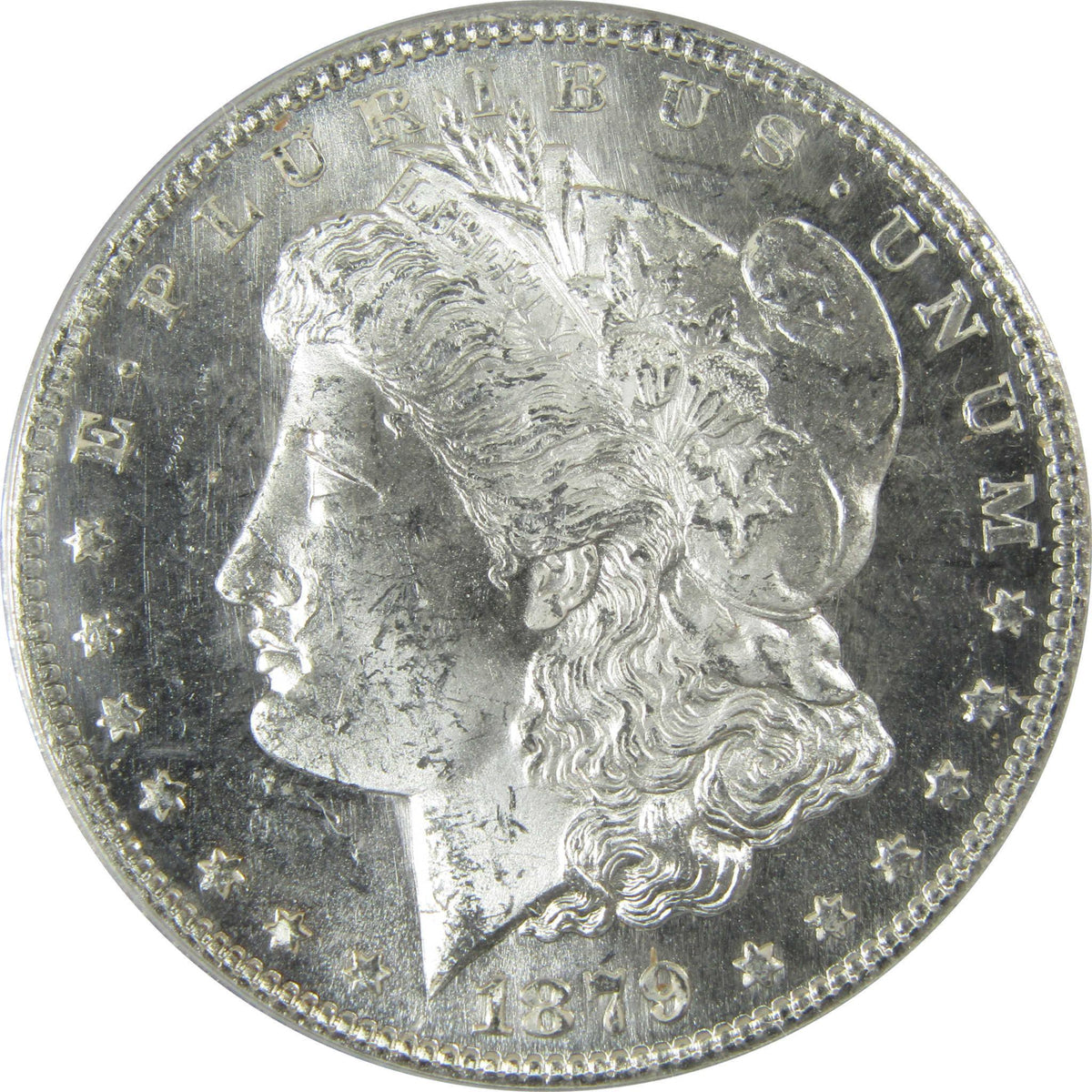 1879 S Rev 79 Morgan Silver Dollar MS 61 ANACS Uncirculated SKU:CP605 - Morgan coin - Morgan silver dollar - Morgan silver dollar for sale - Profile Coins & Collectibles