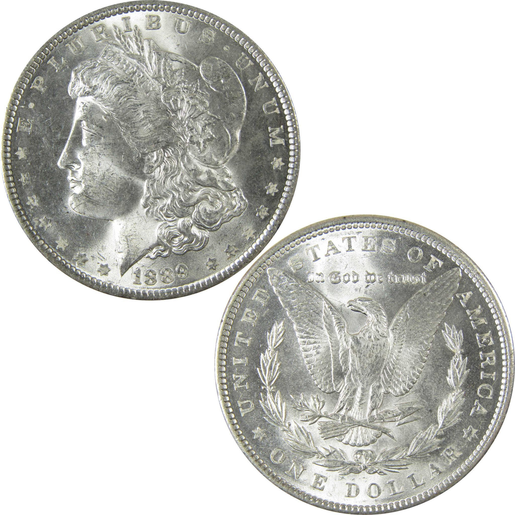 1889 Morgan Silver Dollar Uncirculated Mint State $1 Coin SKU:CP939 - Morgan coin - Morgan silver dollar - Morgan silver dollar for sale - Profile Coins & Collectibles