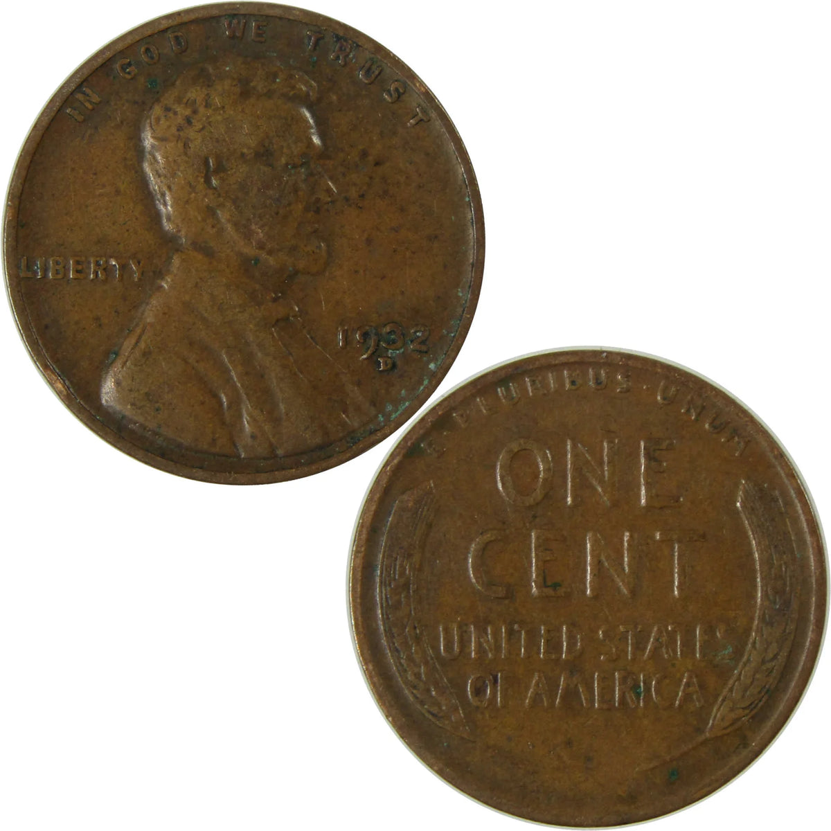 1932 D Lincoln Wheat Cent G Good Penny 1c Coin Collectible SKU:I26667