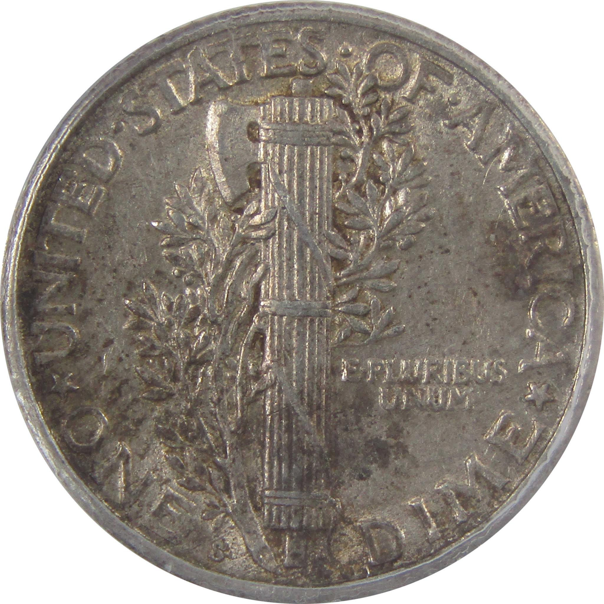 1923 S Mercury Silver Dime AU 58 Details ANACS 10c Coin SKU:I24427