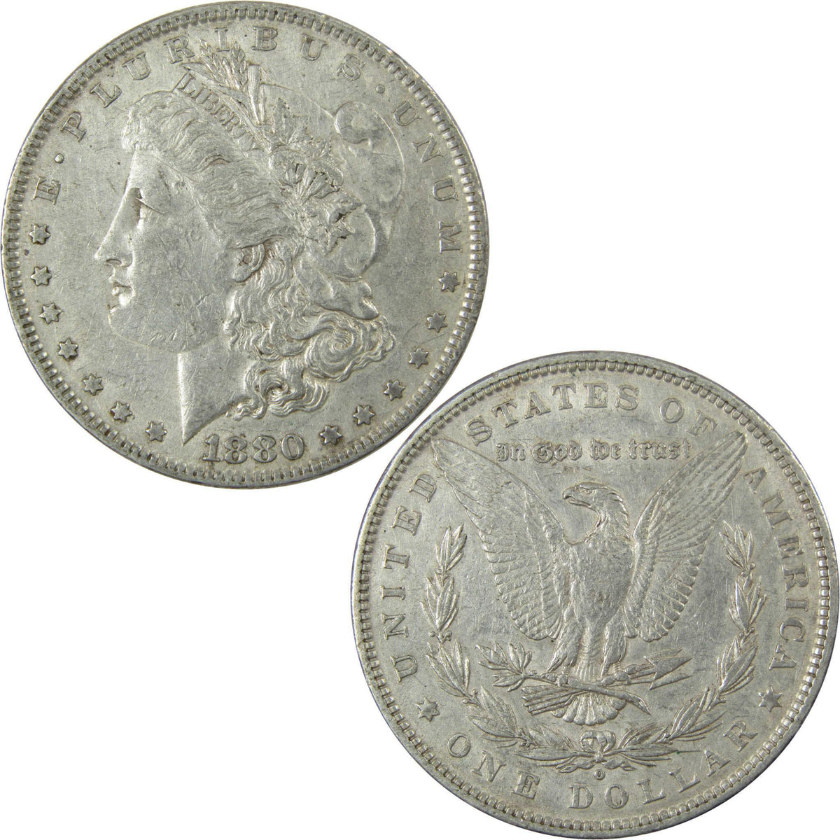 1880 O Morgan Silver Dollar XF EF Extremely Fine $1 Coin SKU:I25393 - Morgan coin - Morgan silver dollar - Morgan silver dollar for sale - Profile Coins & Collectibles