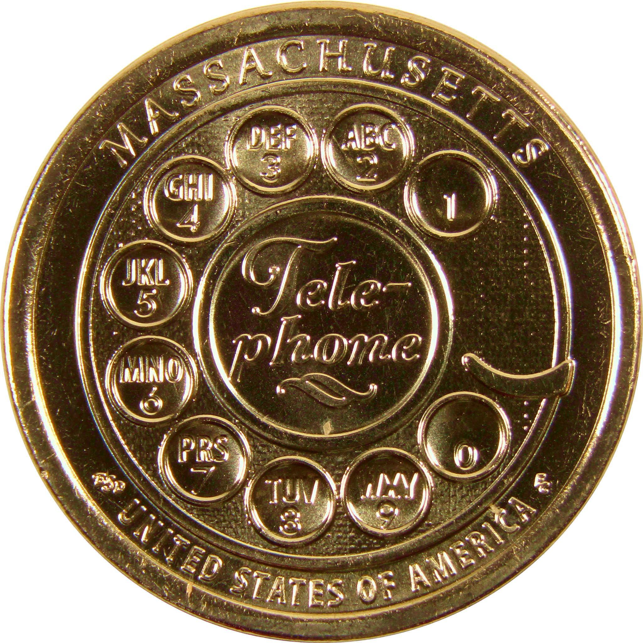 2020 D Telephone American Innovation Dollar BU Uncirculated $1 Coin