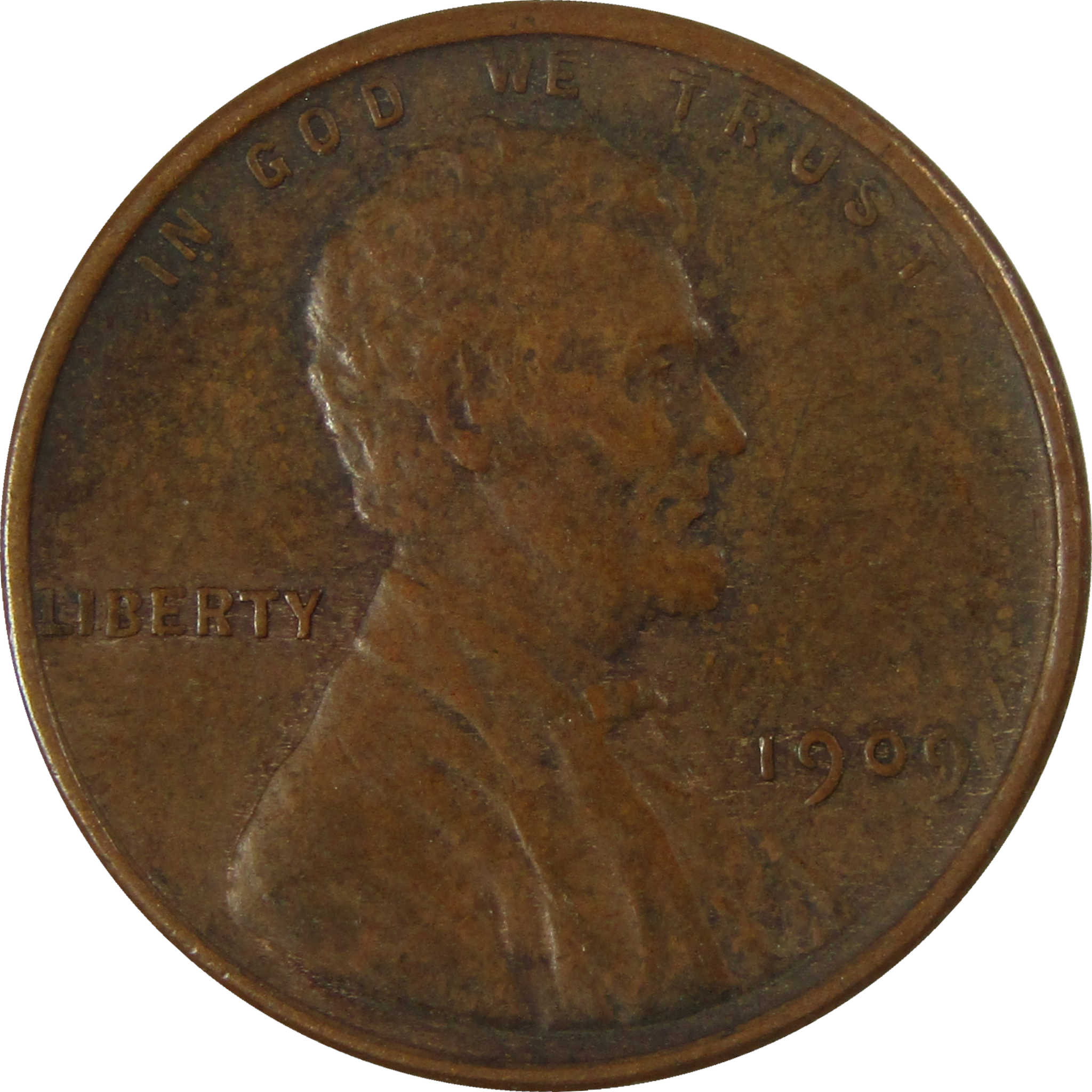 1909 VDB Lincoln Wheat Cent VF Very Fine Penny 1c Coin SKU:I26742